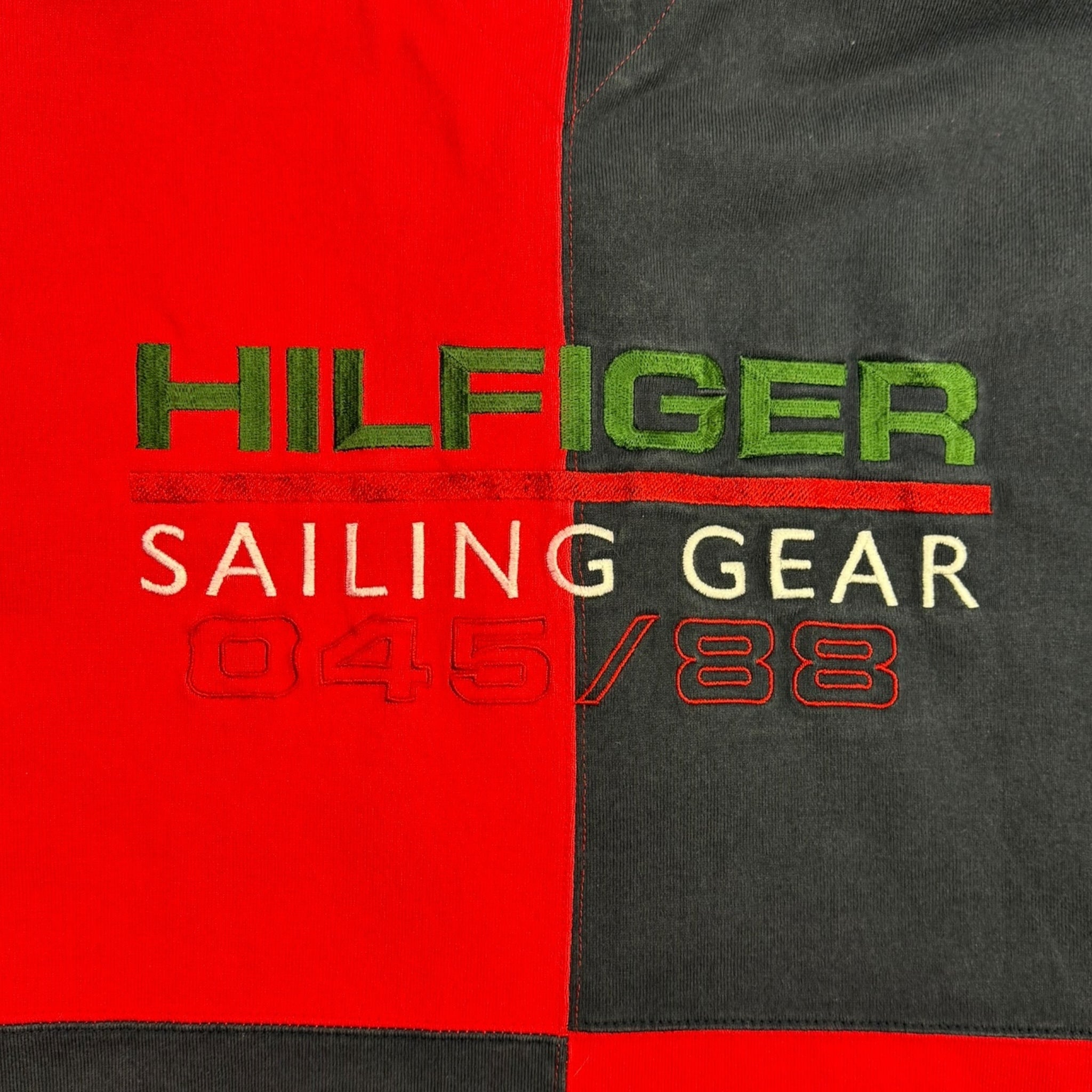 Vintage Tommy Hilfiger Sailing Gear Rugby Red