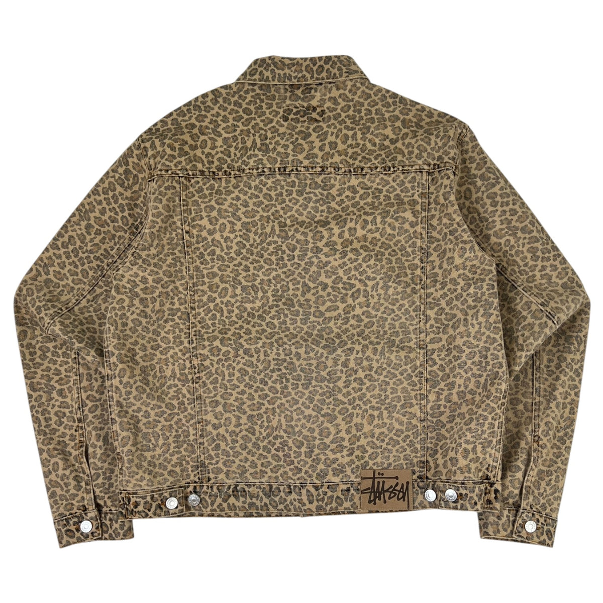 Stussy Denim Trucker Jacket “Leopard”
