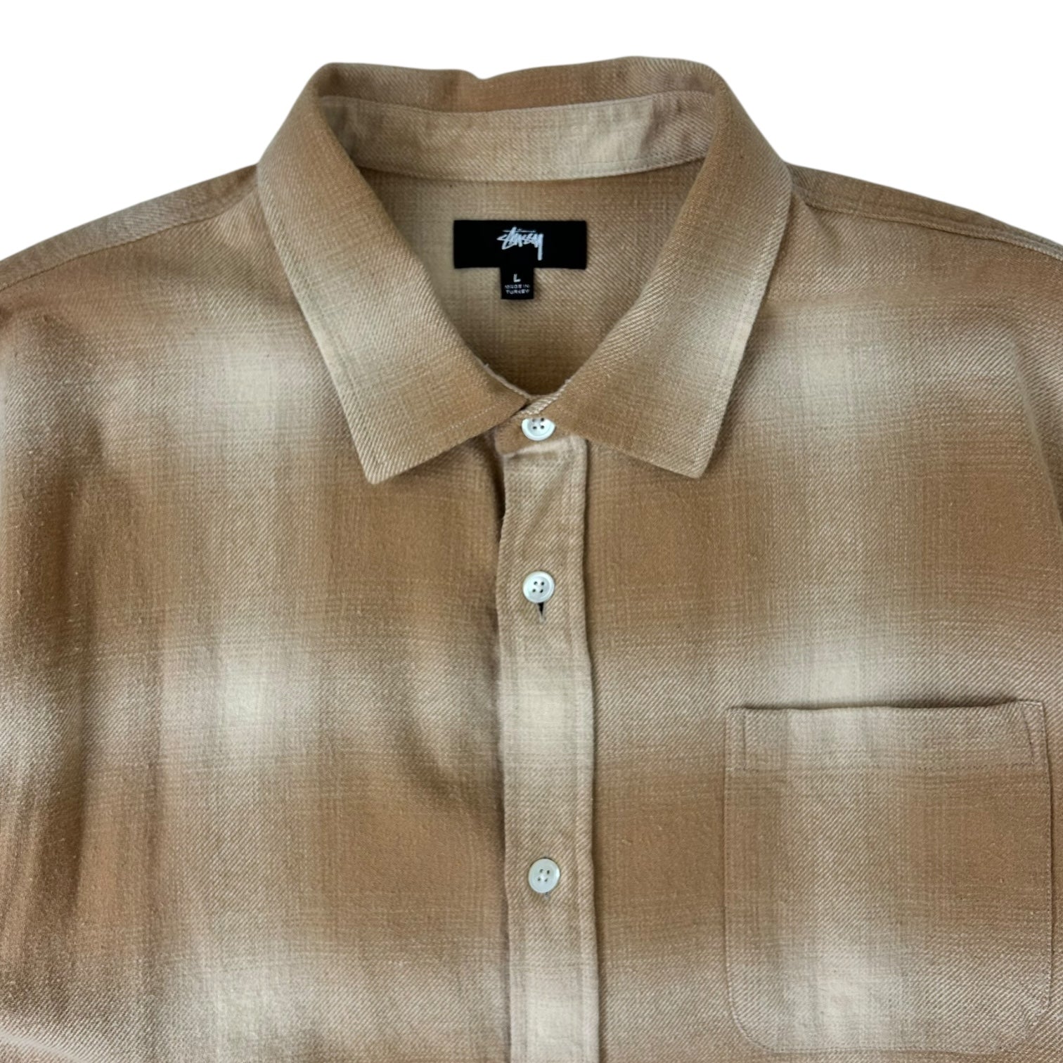 Stussy Bay Plaid Shirt Tan