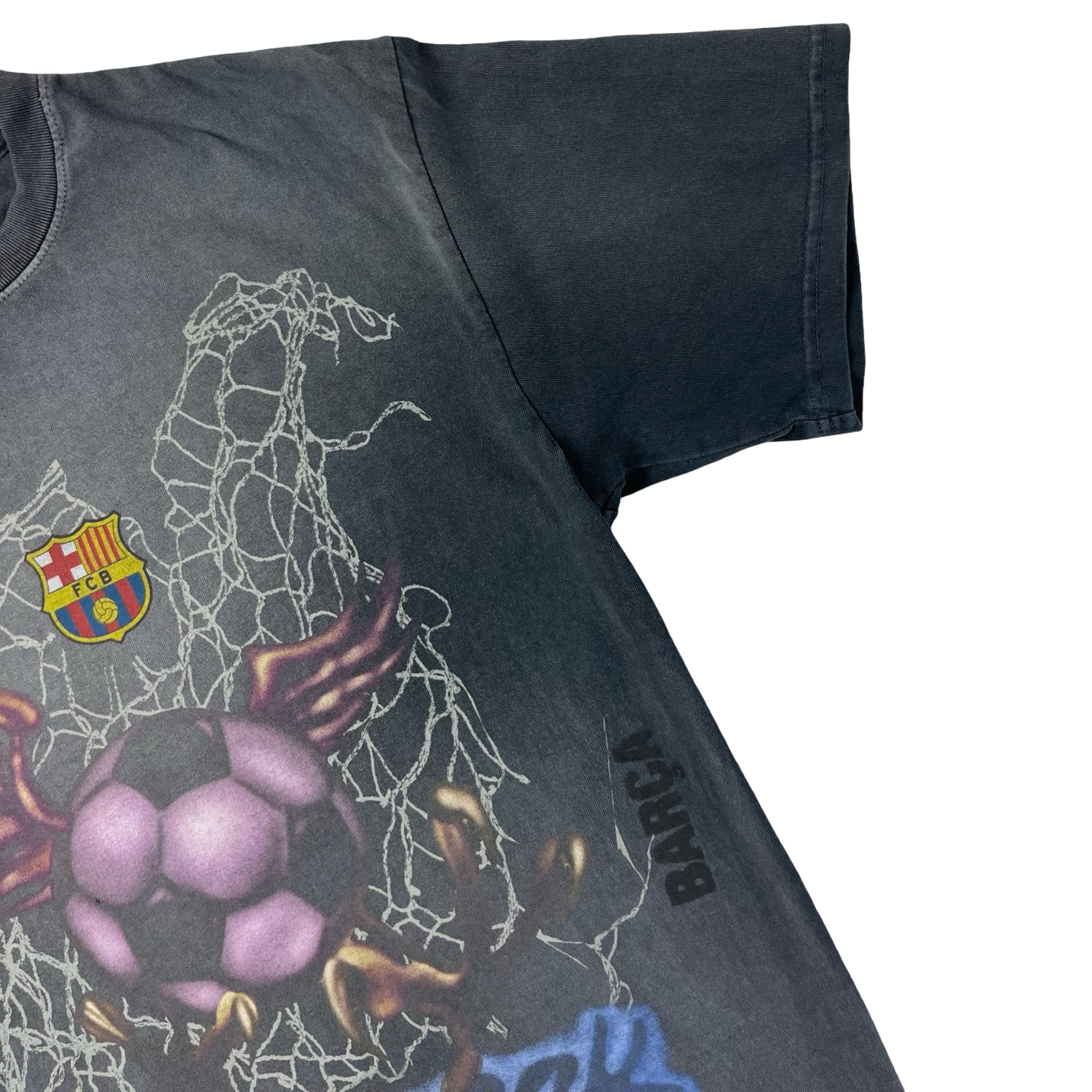 Travis Scott x FC Barcelona Washed Spray Logo T-Shirt
