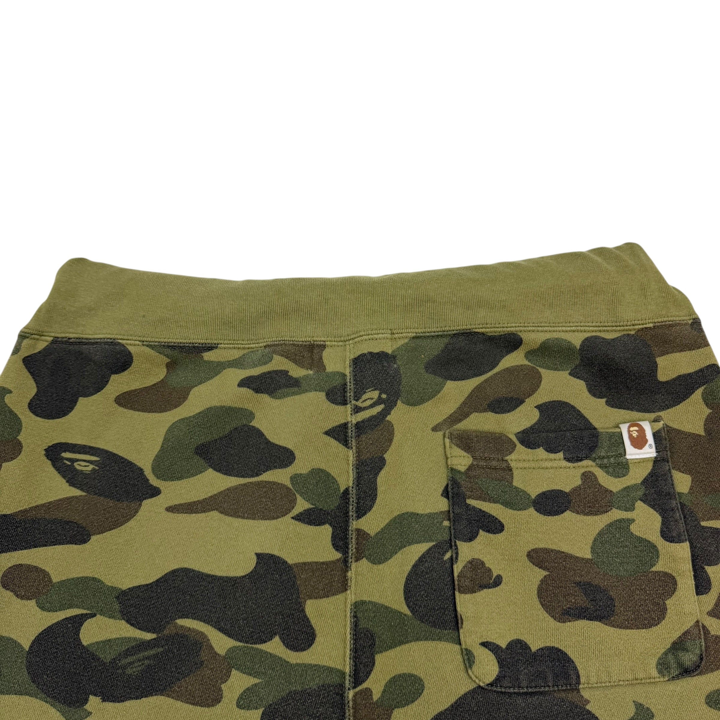 Bape 1st Camo Shark Sweatpants Green