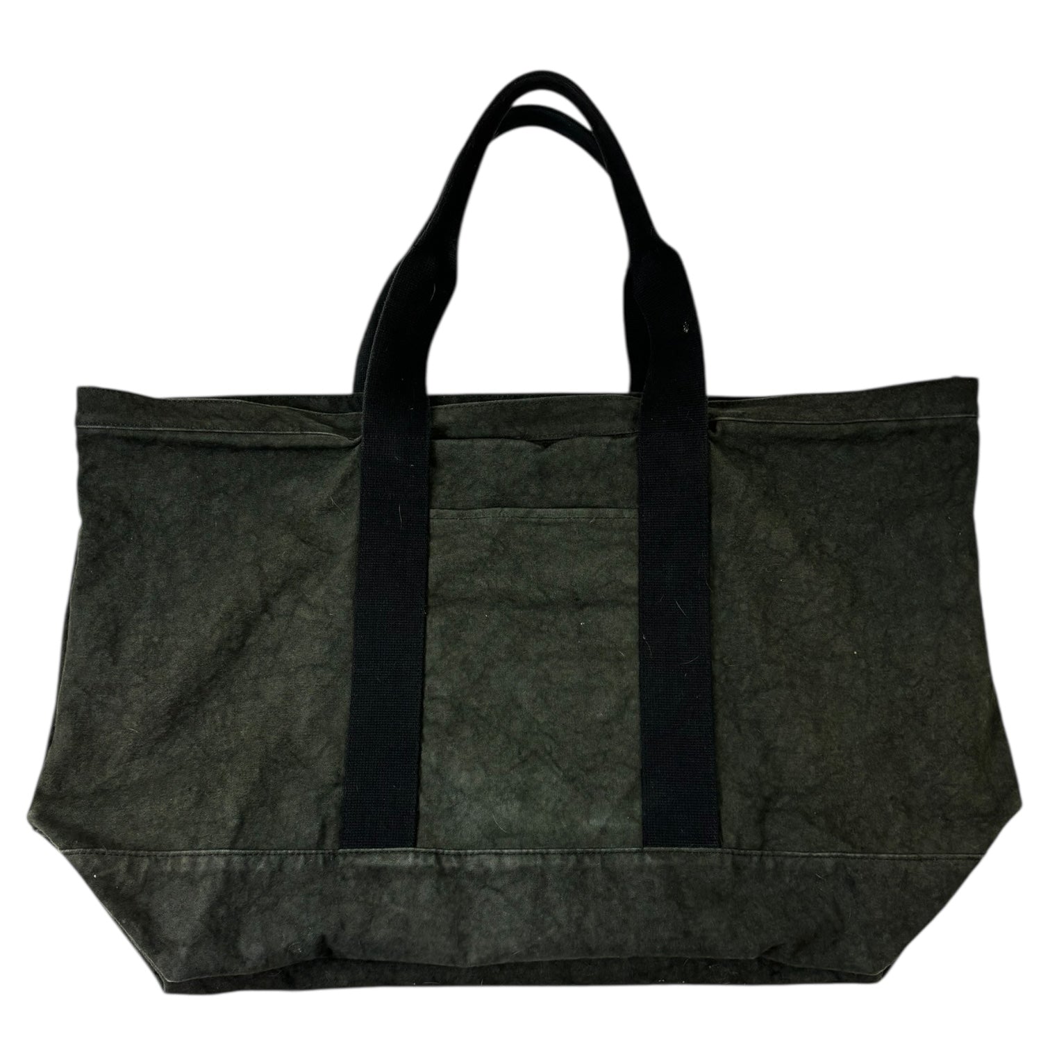 Stussy Extra Large Canvas Tote Bag Washed Black