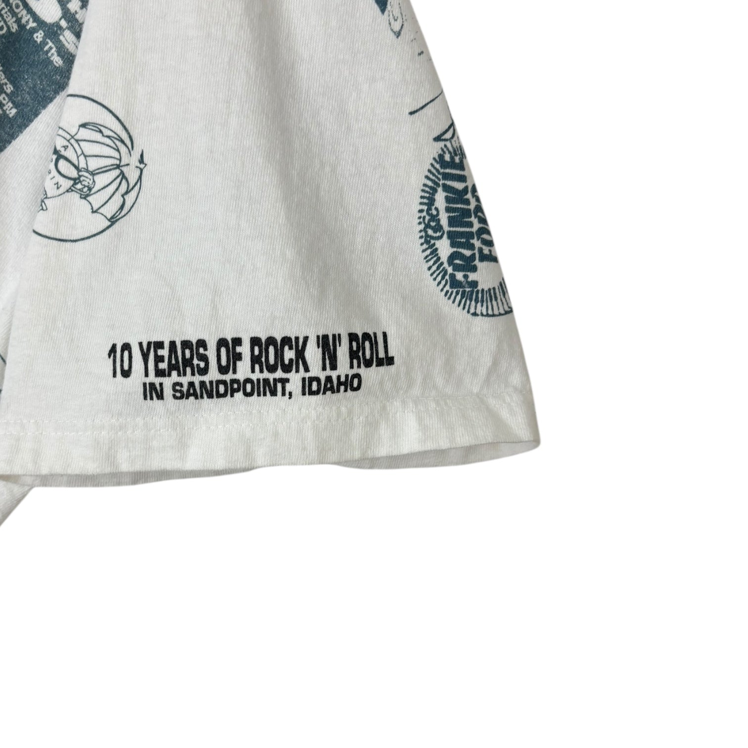 Vintage Sandport “10 Years of Rock ‘N’ Roll” AOP T-Shirt White
