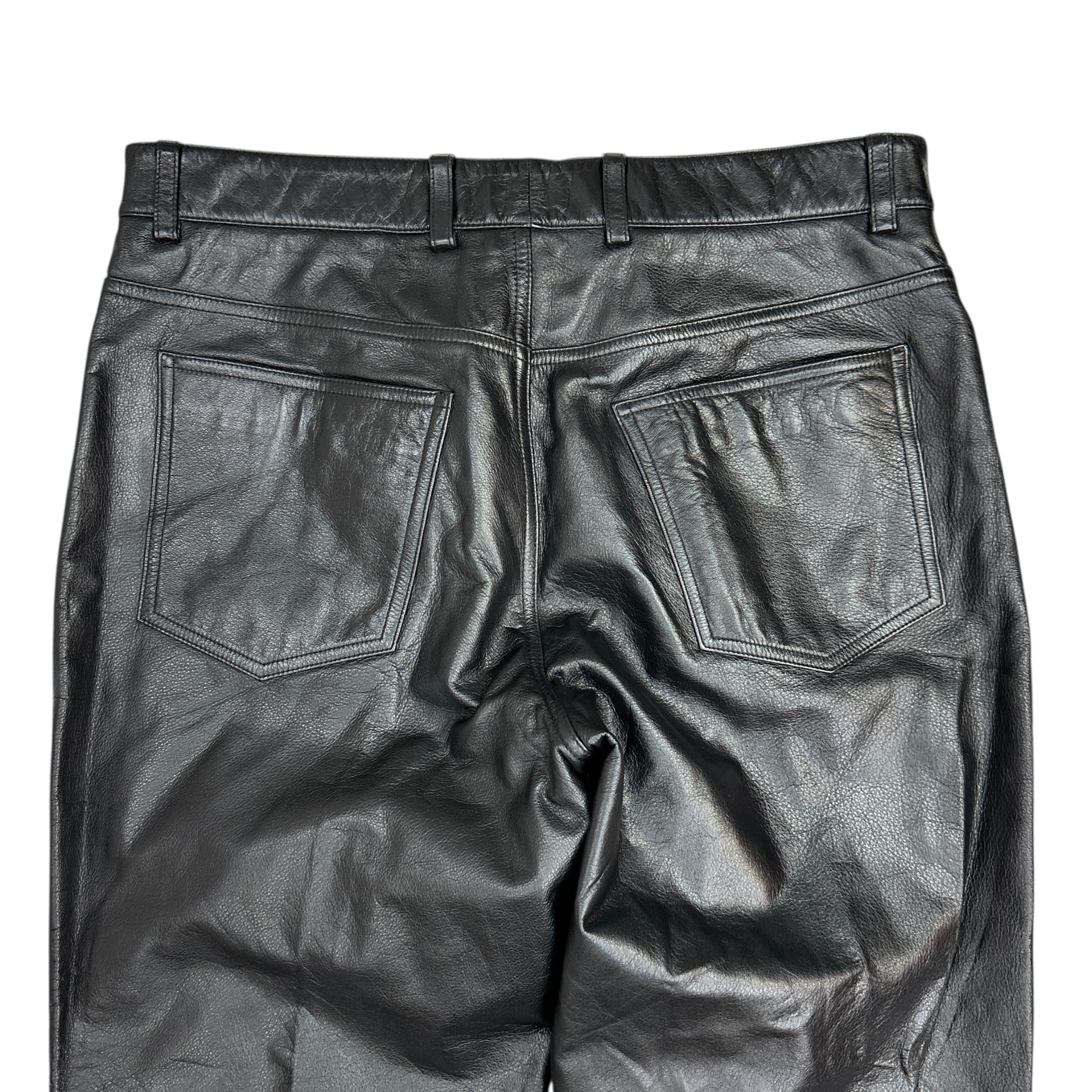 Vintage Danier Leather Pants Black