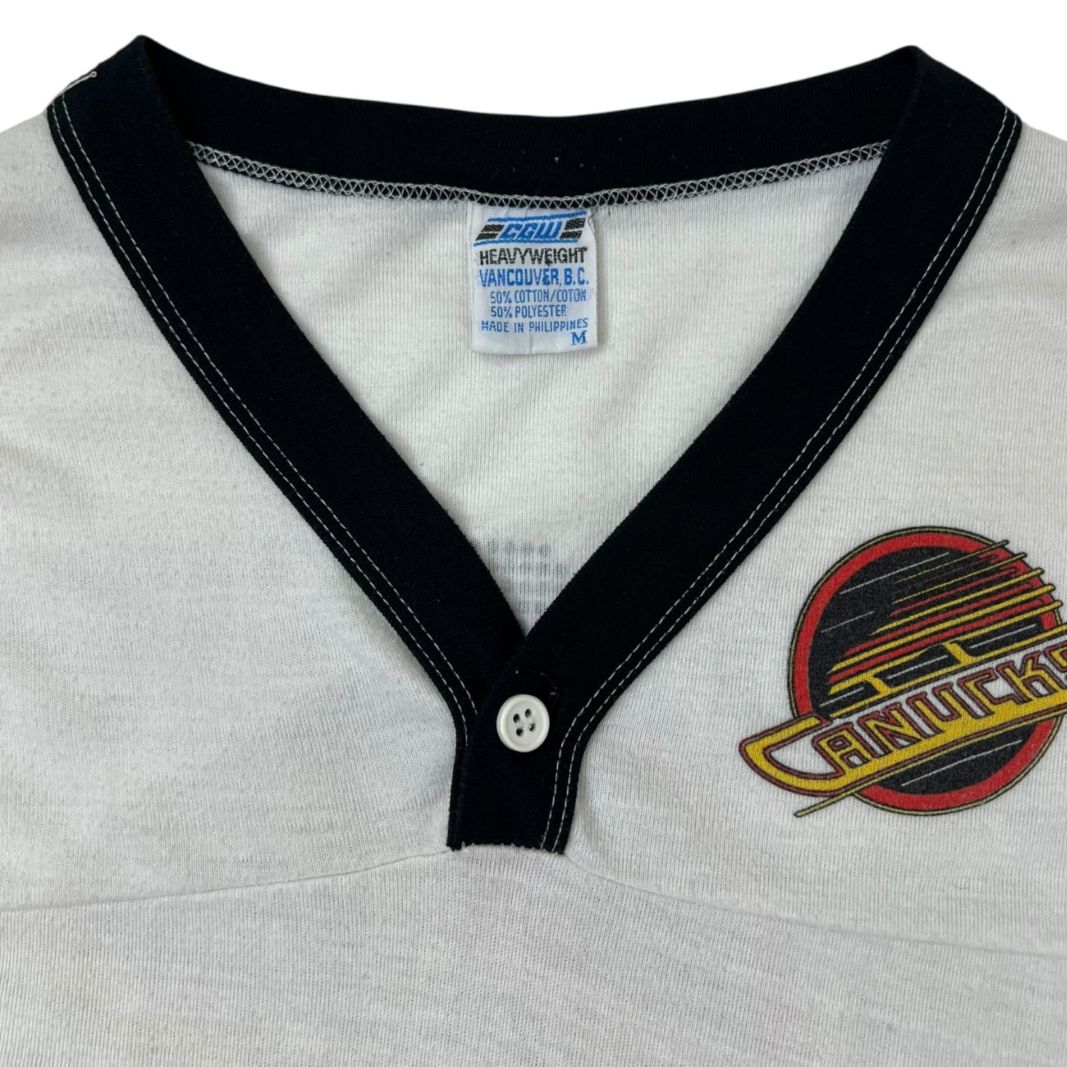 Vintage Vancouver Canucks “Flying Logo”  T-Shirt White