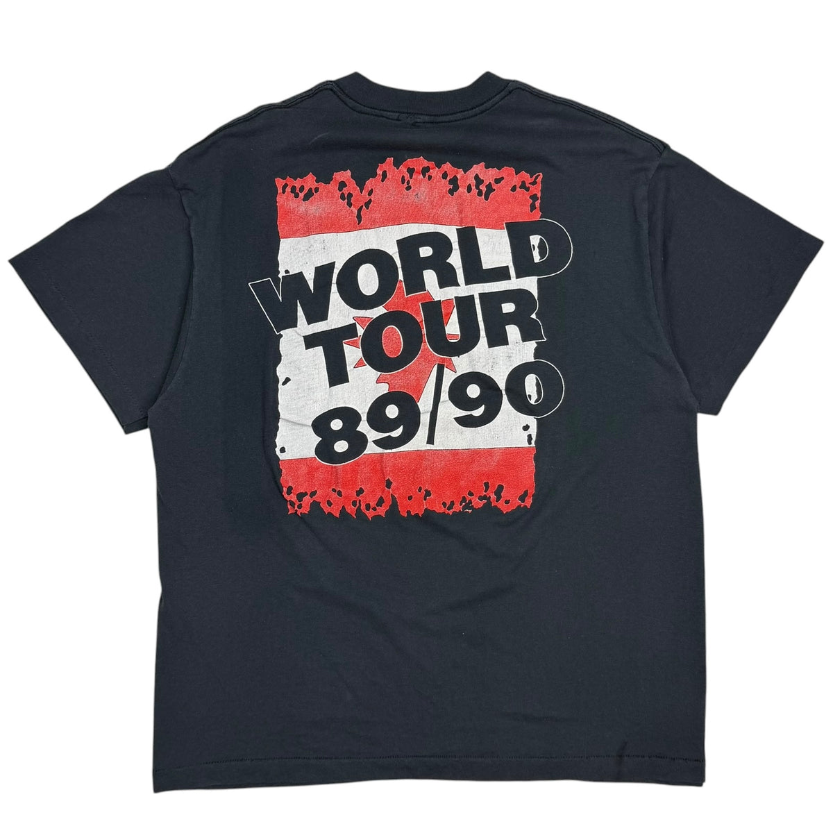 1989 Skid Row Skids Across Canada World Tour Tee Black