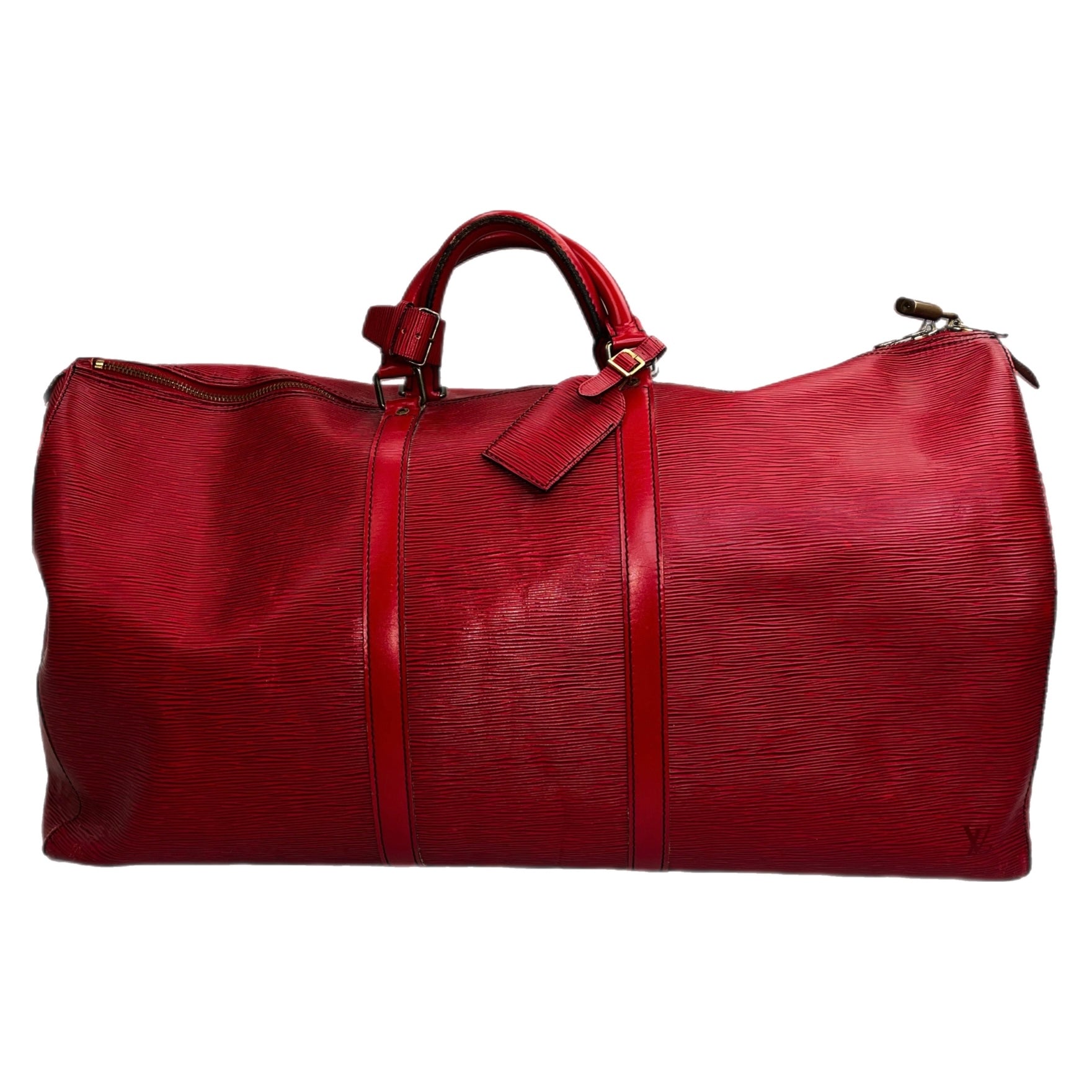 Louis Vuitton Epi Castillan Red Keep All 55
