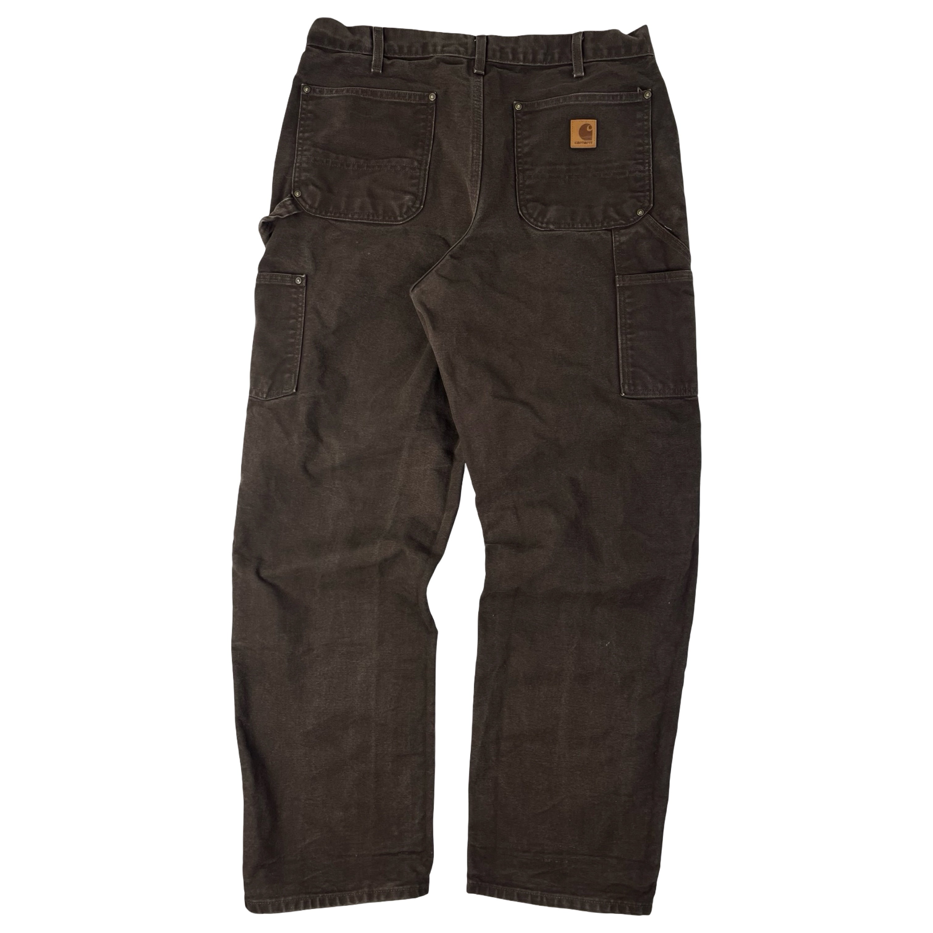 Vintage Carhartt Double Knee Carpenter Pants Dark Brown