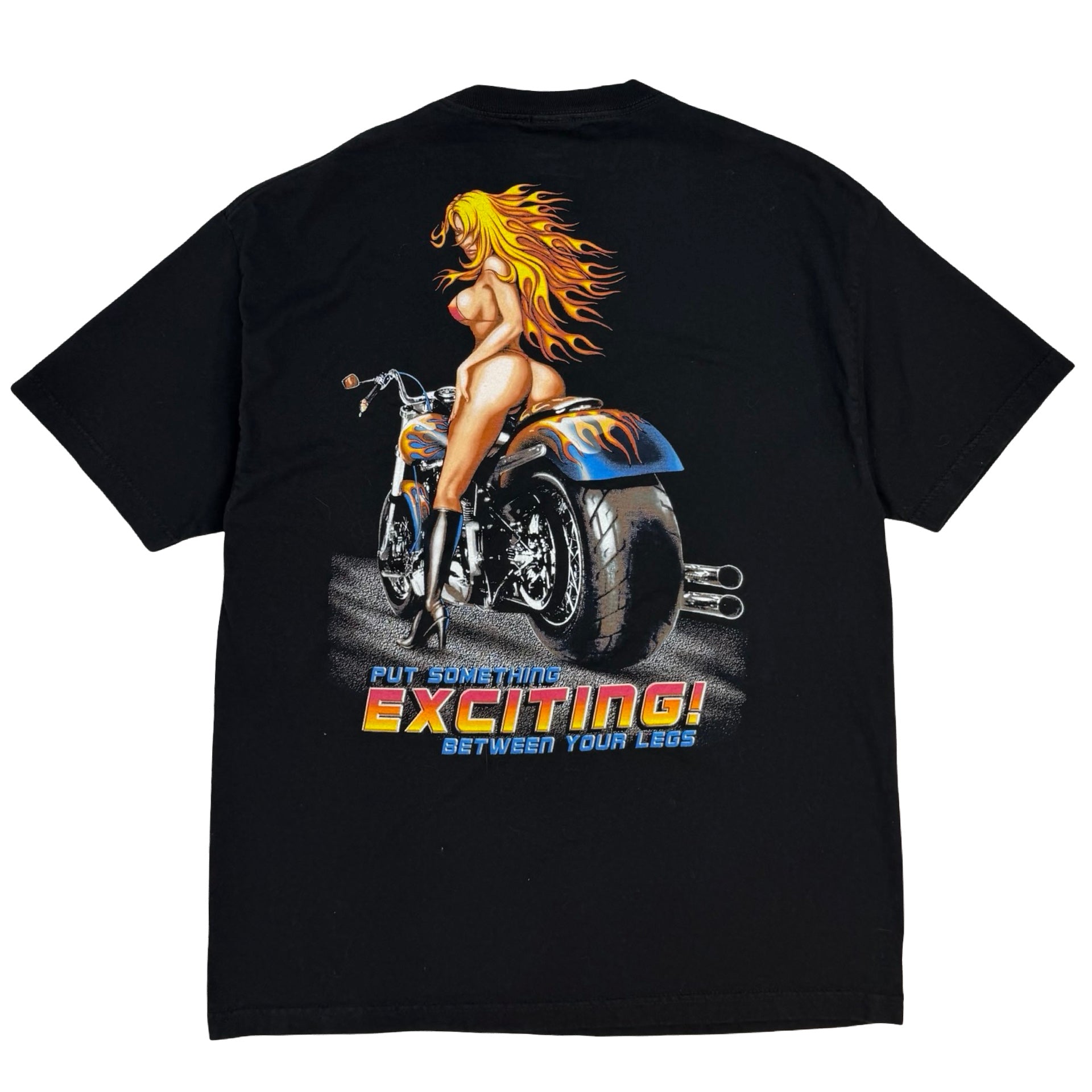 Vintage Yellowhammers Place “Put Something Exciting! Between Your Legs” Tee Black