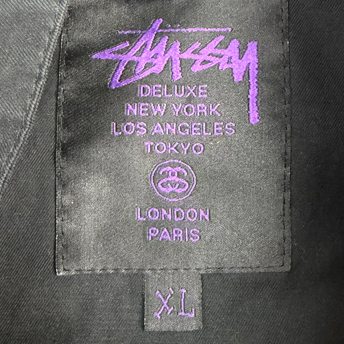 Vintage Stussy Deluxe Utility Jacket Black