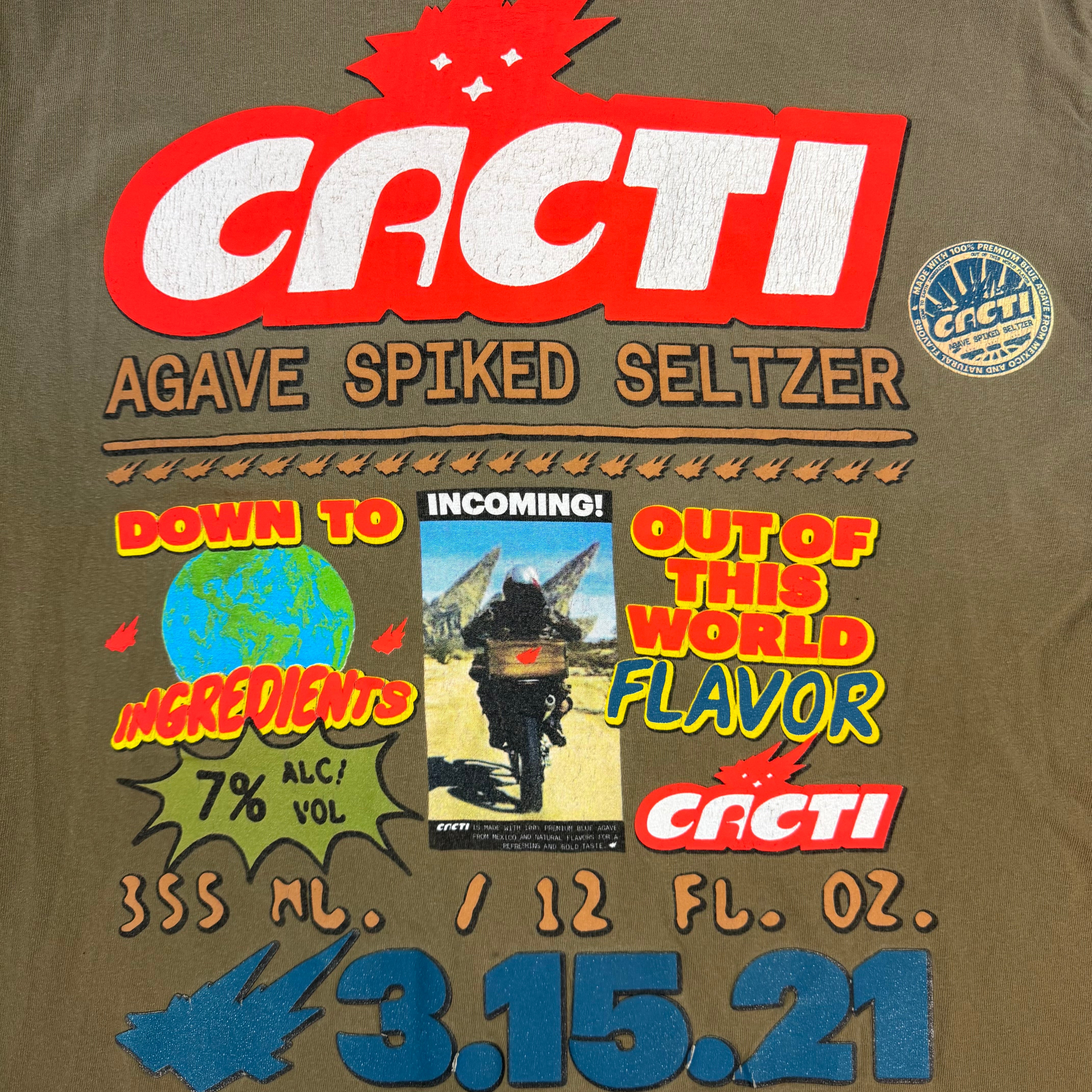 Travis Scott Cacti Down To Earth Tee 2 Brown