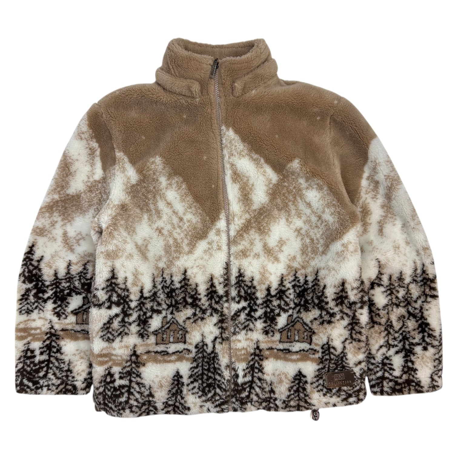 Vintage Mountain Fleece Jacket Brown