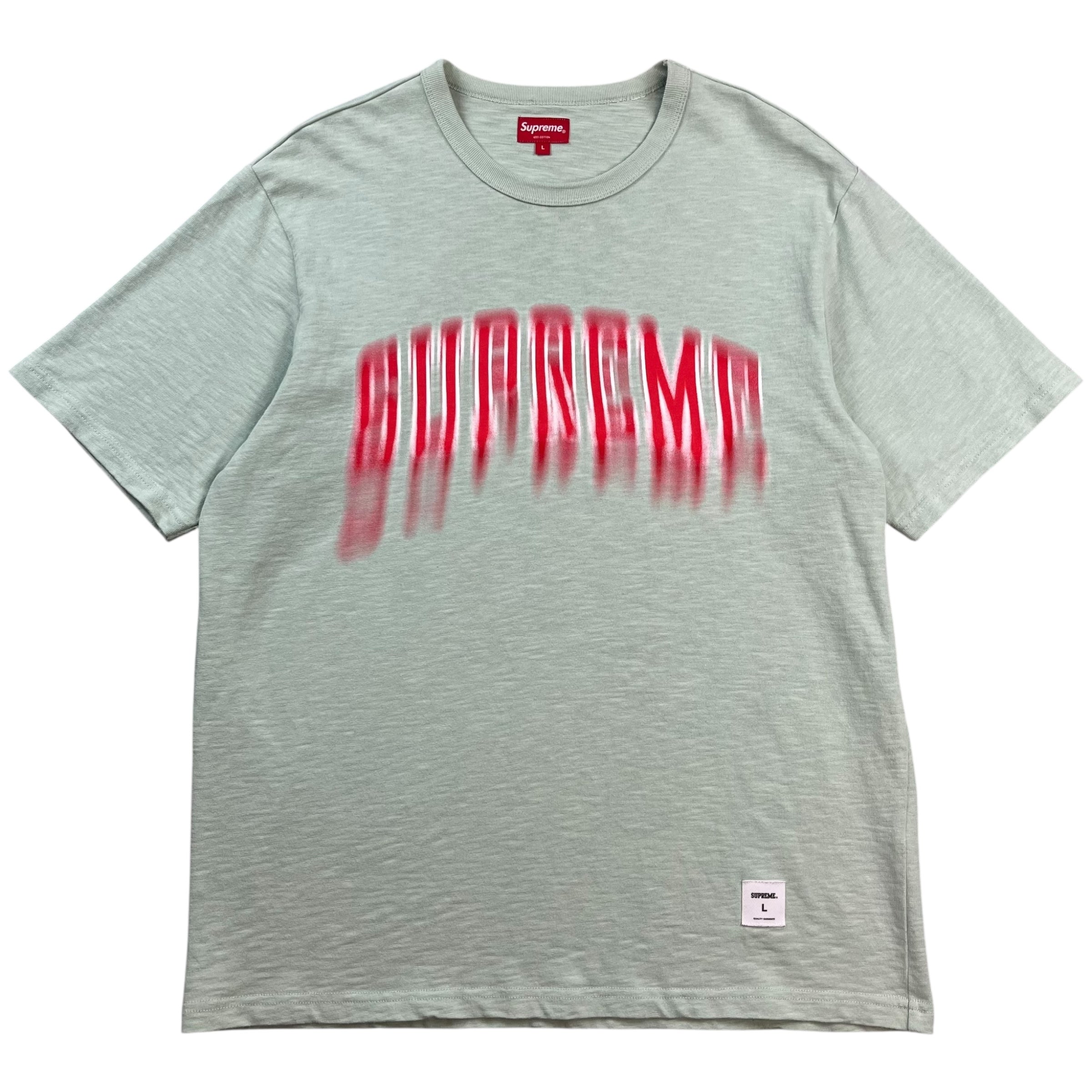 Supreme Blurred Arc Tee Pale Green