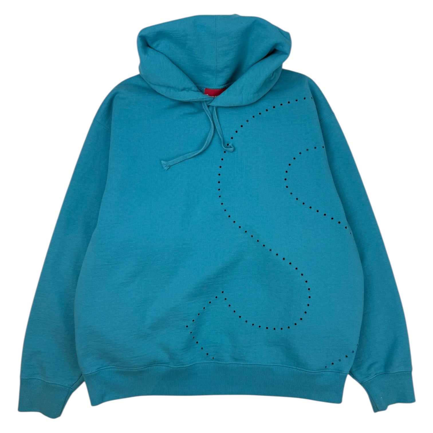 Supreme Laser Cut S Logo Hoodie Cyan