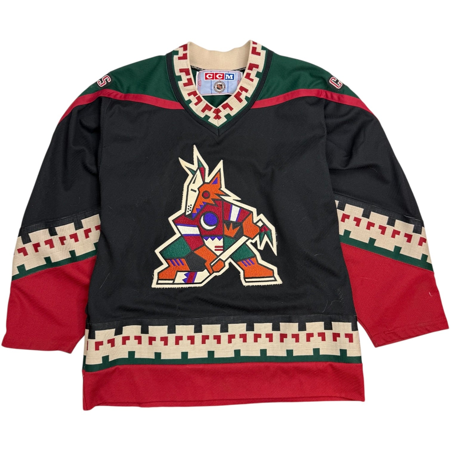 Vintage CCM Phoenix Coyotes Kachina Jersey Black/Maroon