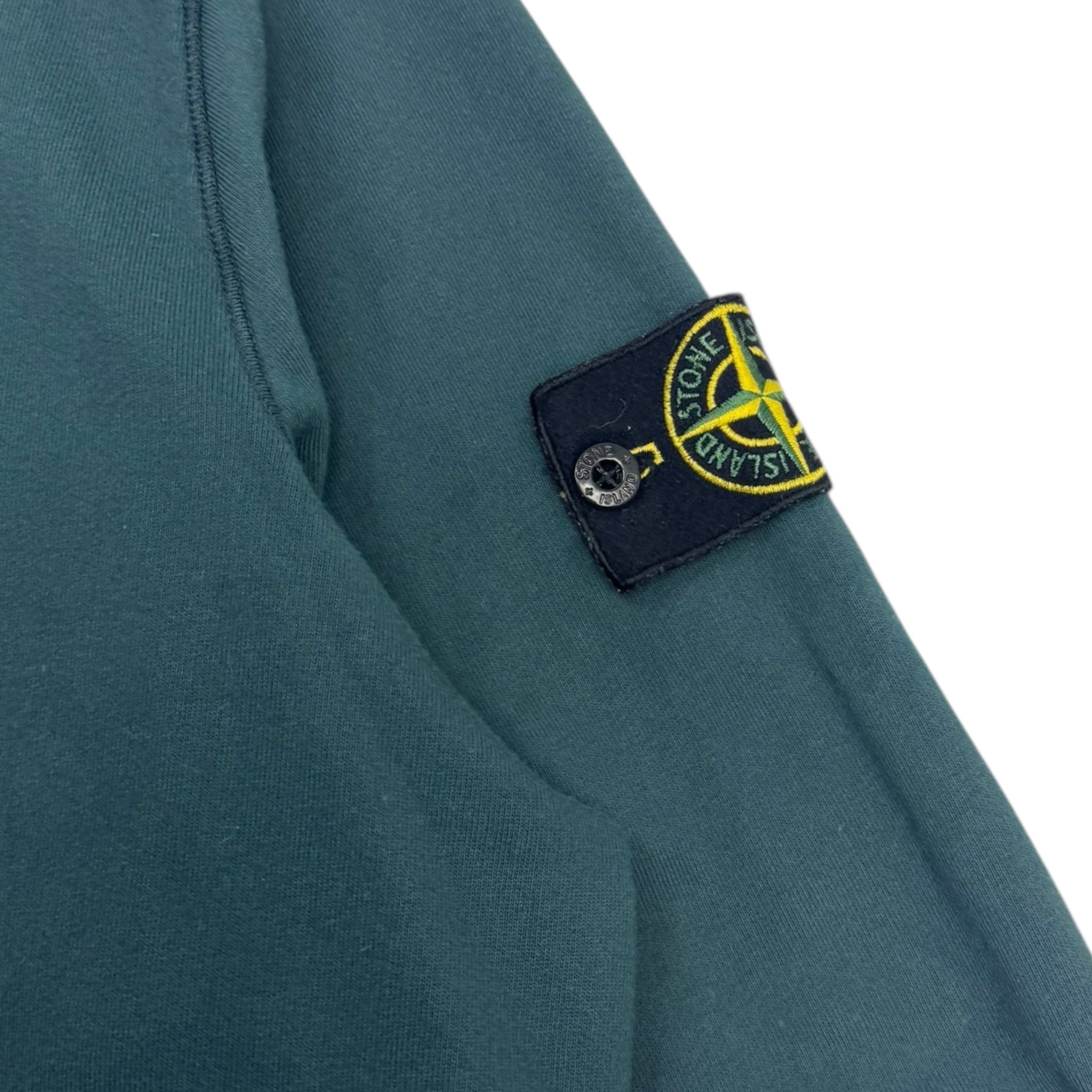 Stone Island Patch Logo Crewneck Green