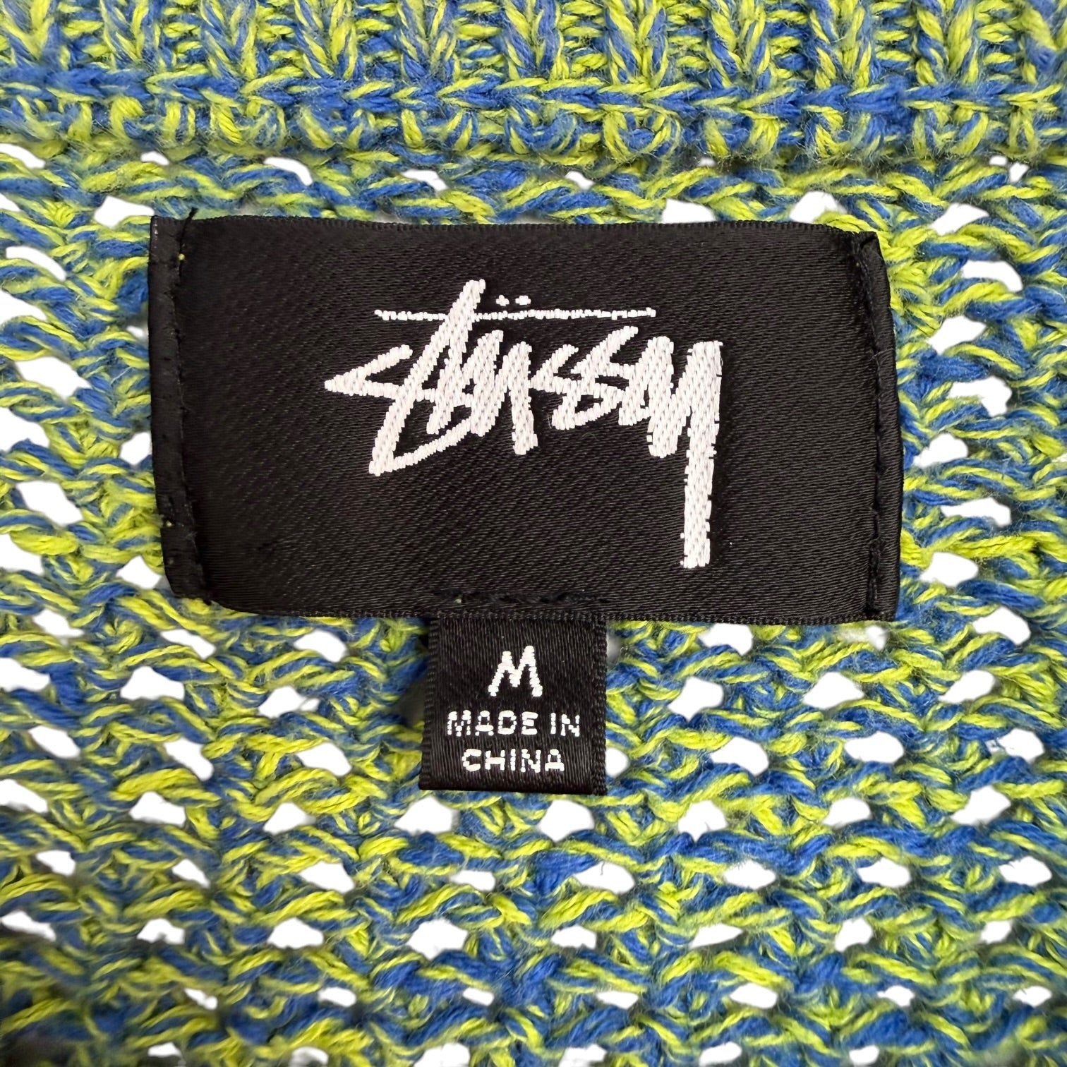 Stüssy 2 Tone Loose Gauge Sweater Green/Blue