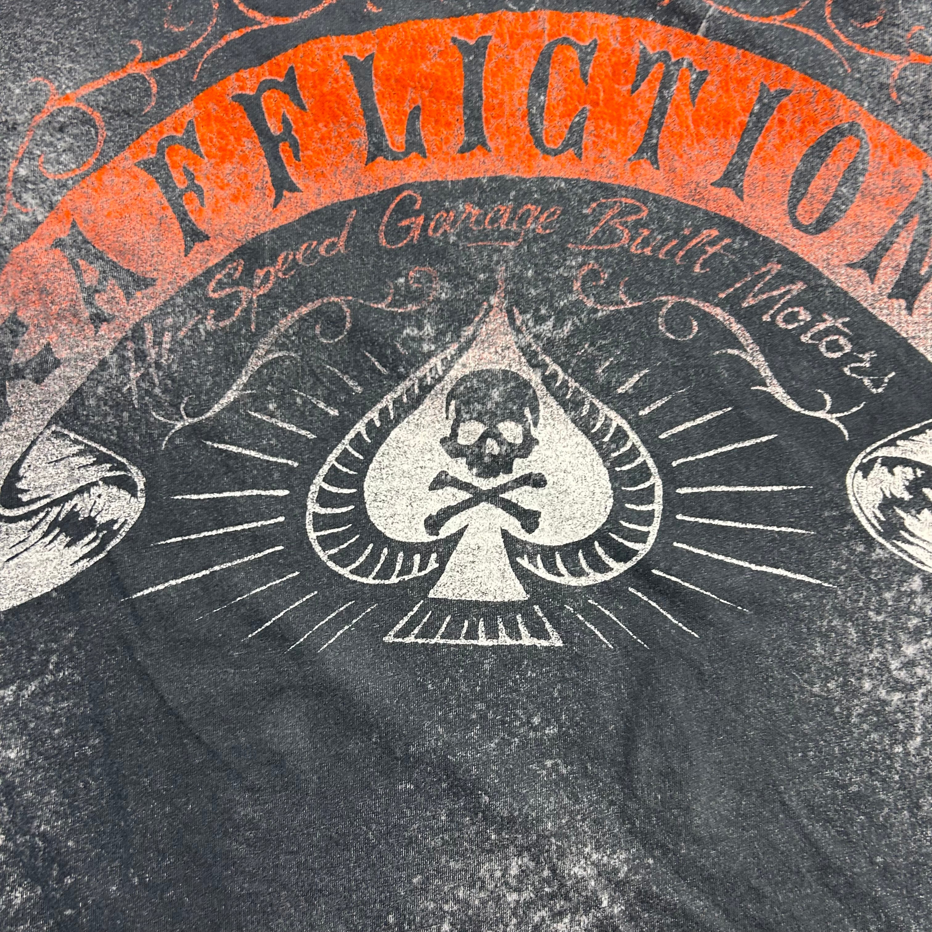 Vintage Y2K Affliction Skull Wings AOP Tee