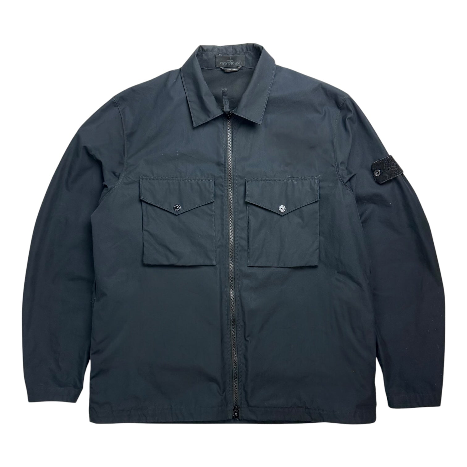 Stone Island Shadow Project Zip Up Jacket Navy Blue