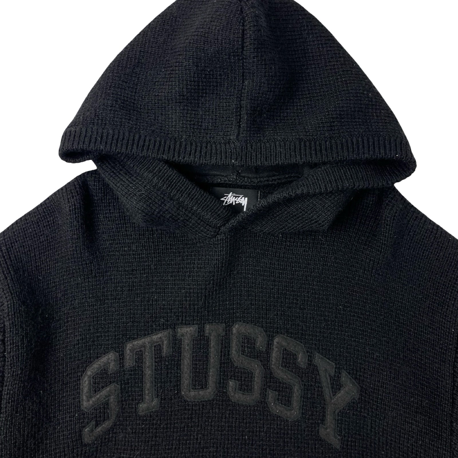 Stussy Knitted Hoodie Black
