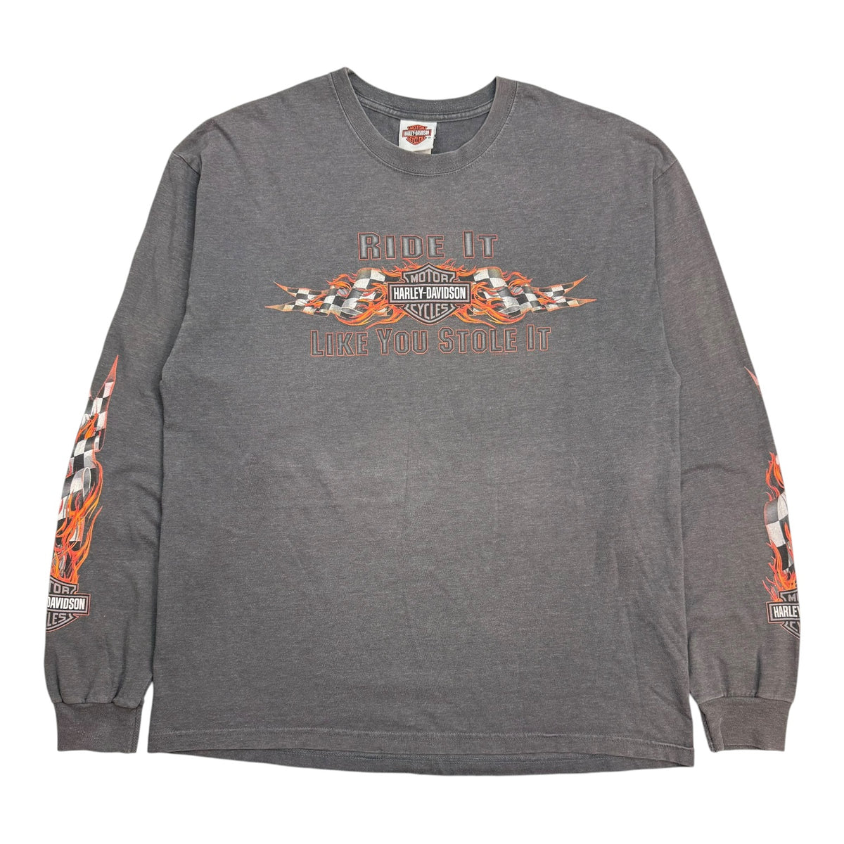 Vintage Harley Davidson Of Anaheim L/S Tee Grey