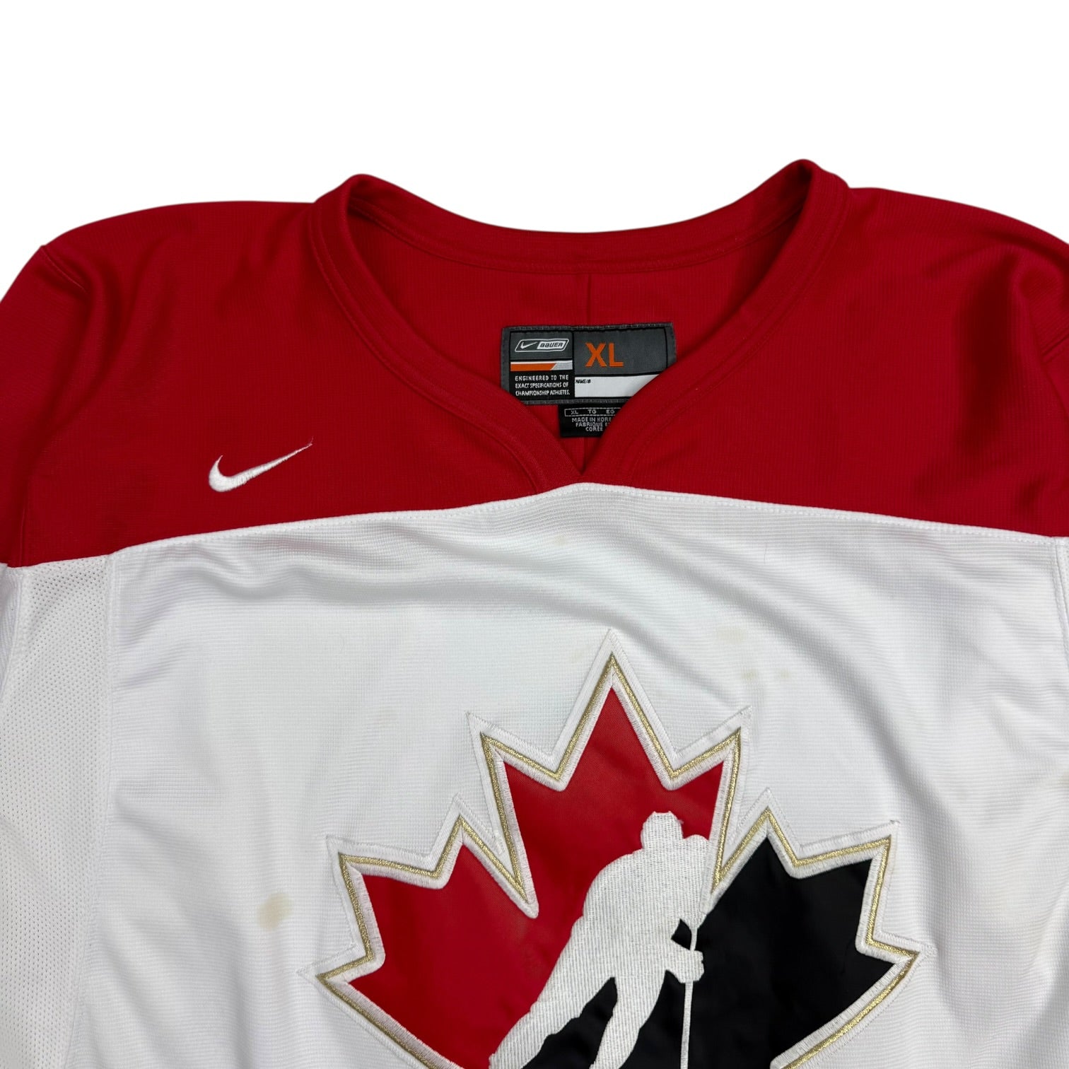 Vintage Nike Team Canada Hockey Jersey White/Red