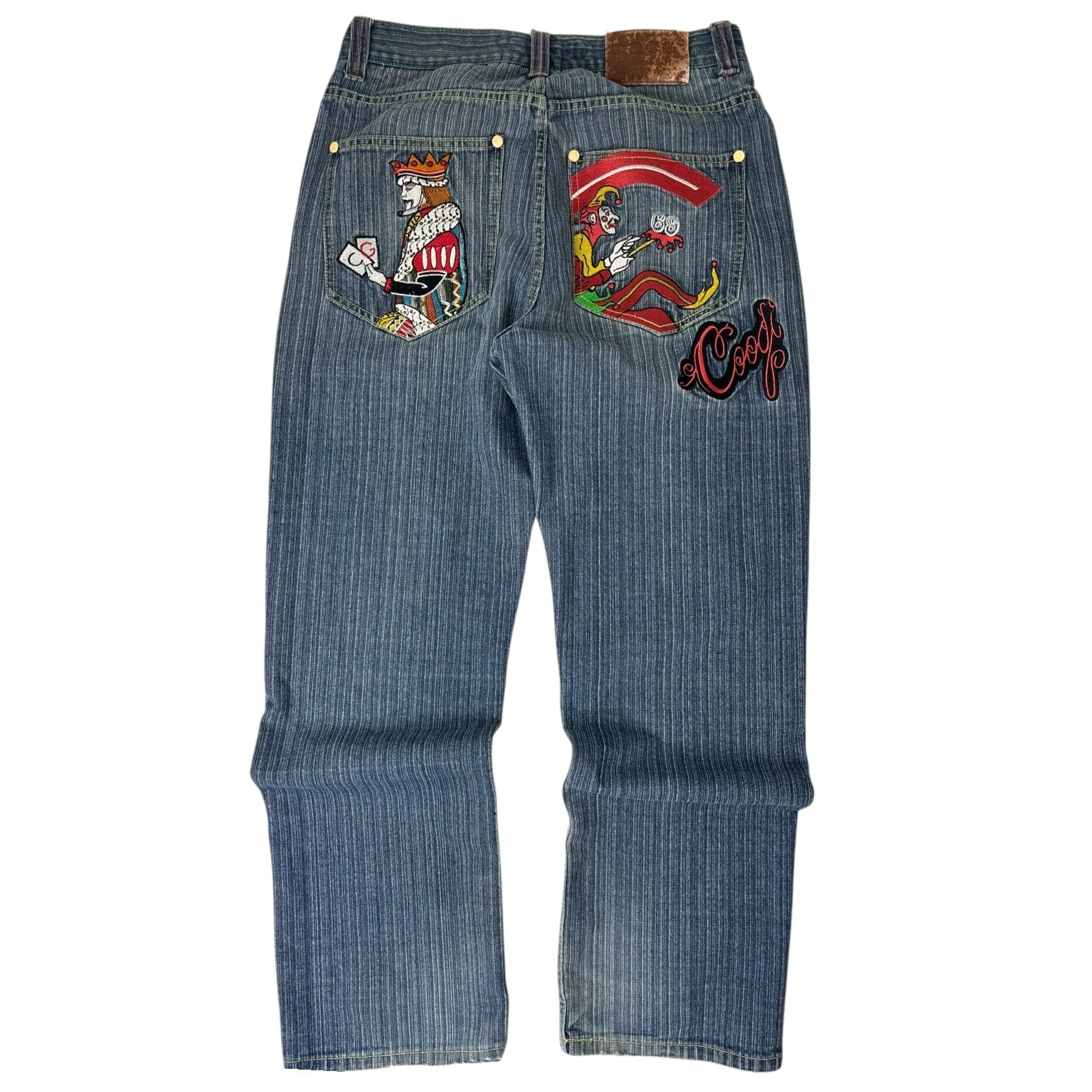 Vintage Y2K Coogi Jester Playing Card Jeans Medium Wash