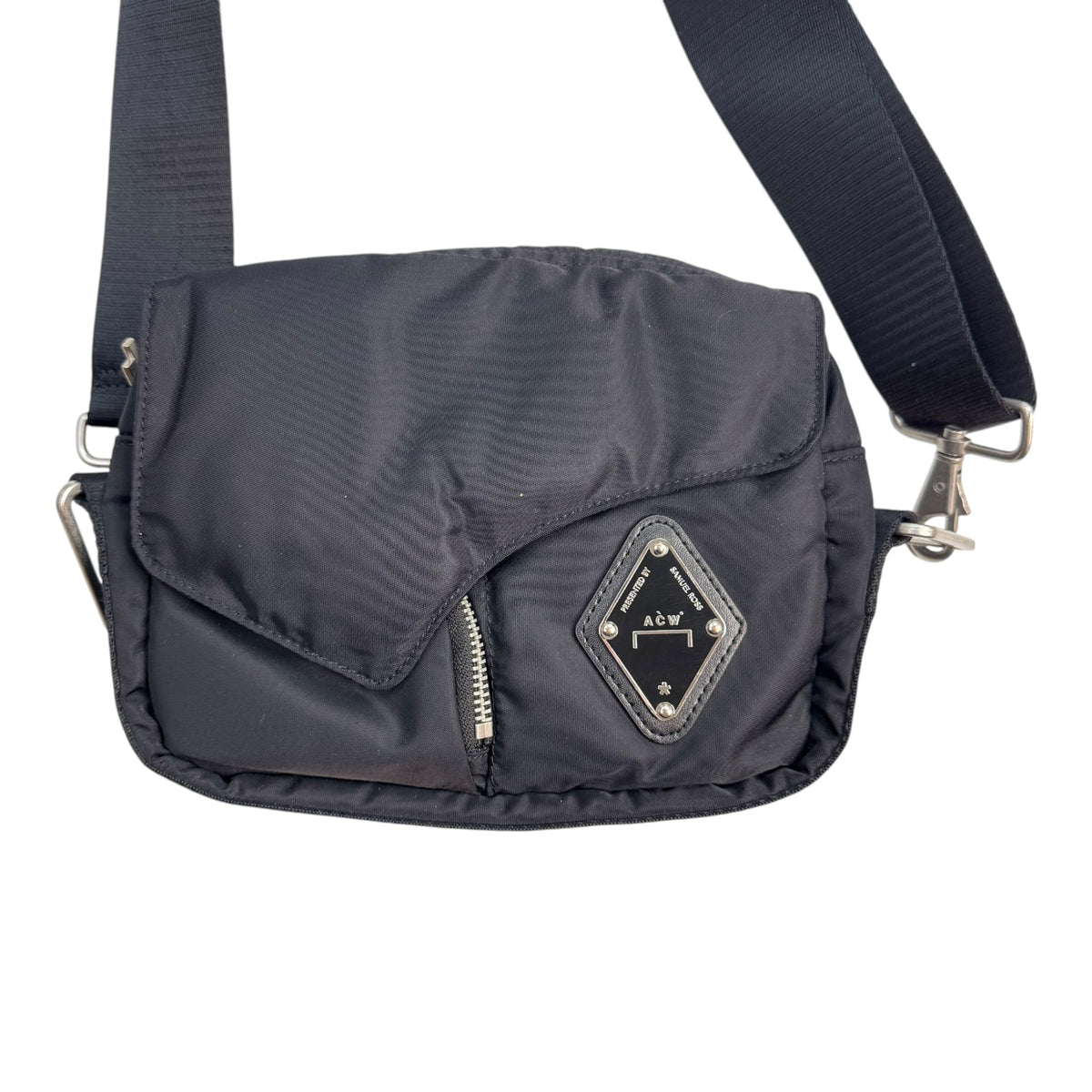 A-Cold-Wall Padded Envelope Cross Body Bag Black
