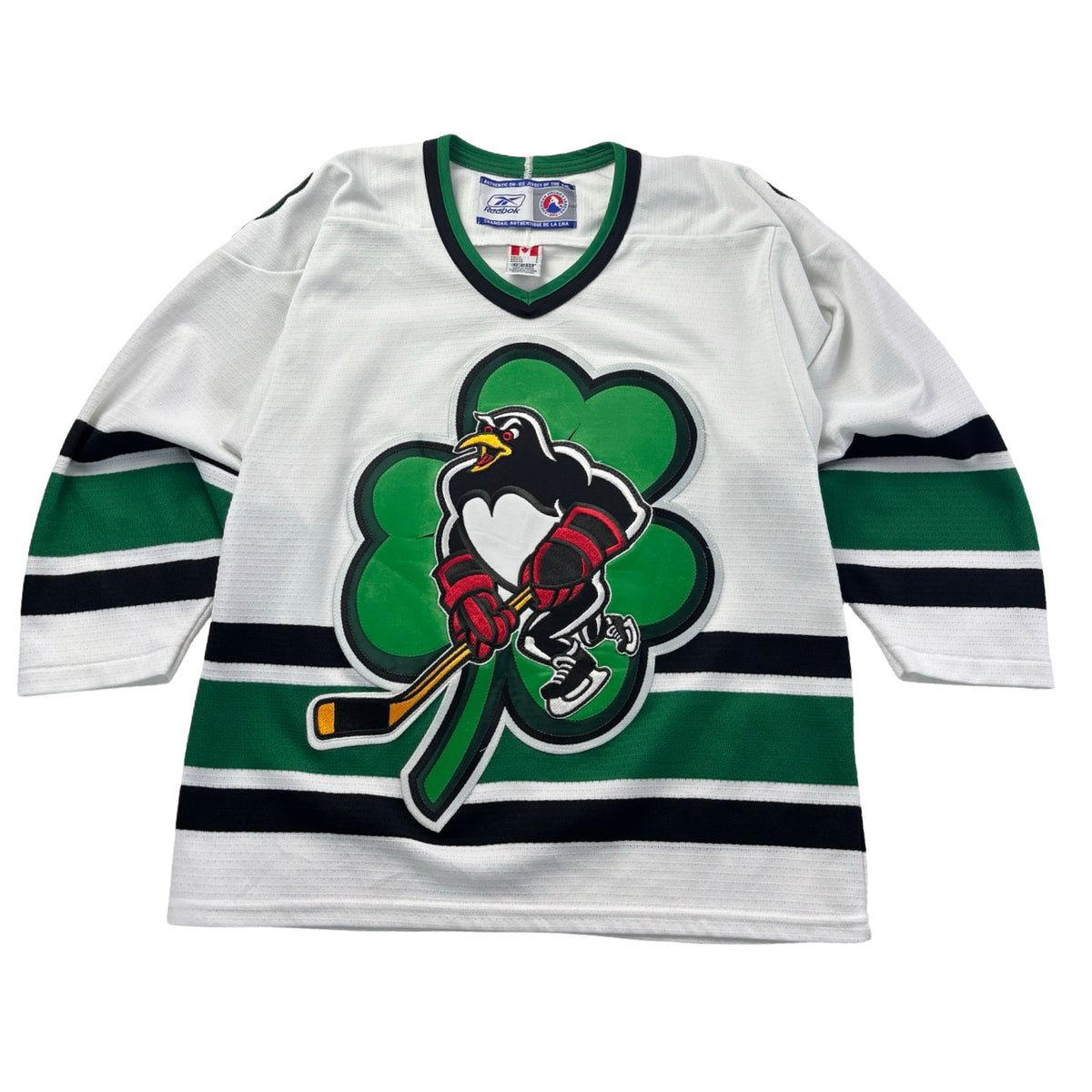Vintage Reebok Wilkes-Barre/Scranton Penguins St. Patrick’s Day Special AHL Jersey