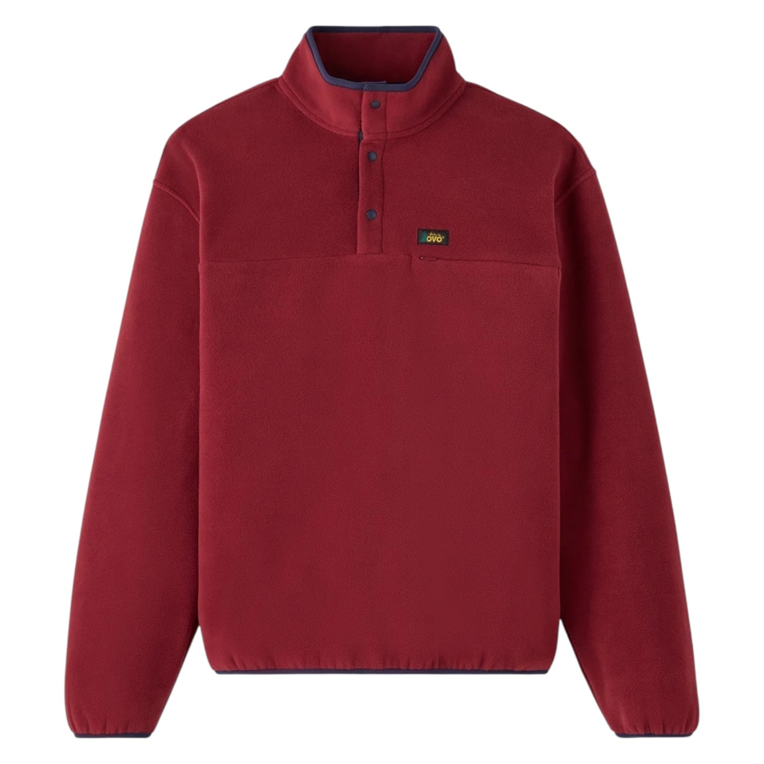 OVO Polartec Fleece Mockneck Dark Crimson