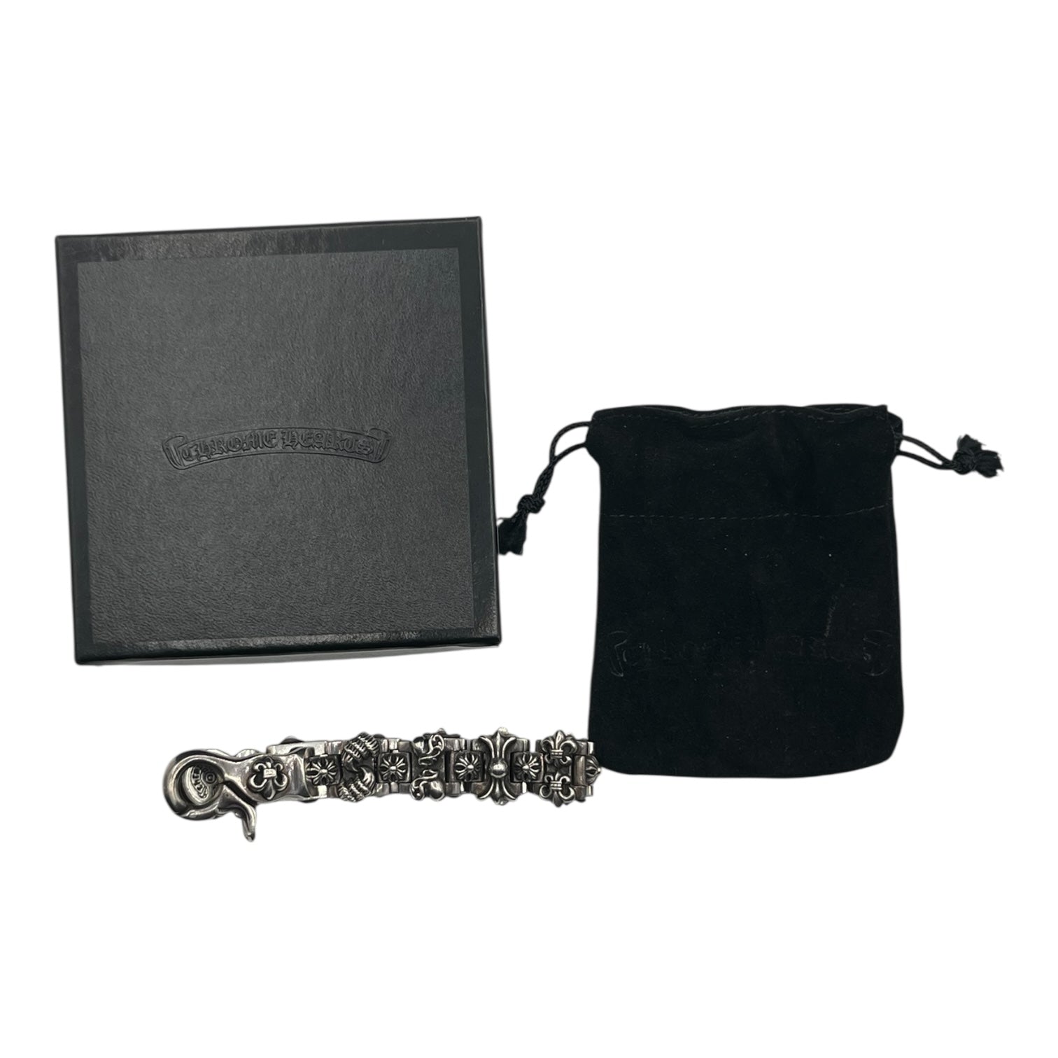 Chrome Hearts Multi-Motif H-link Fleur Clasp Bracelet