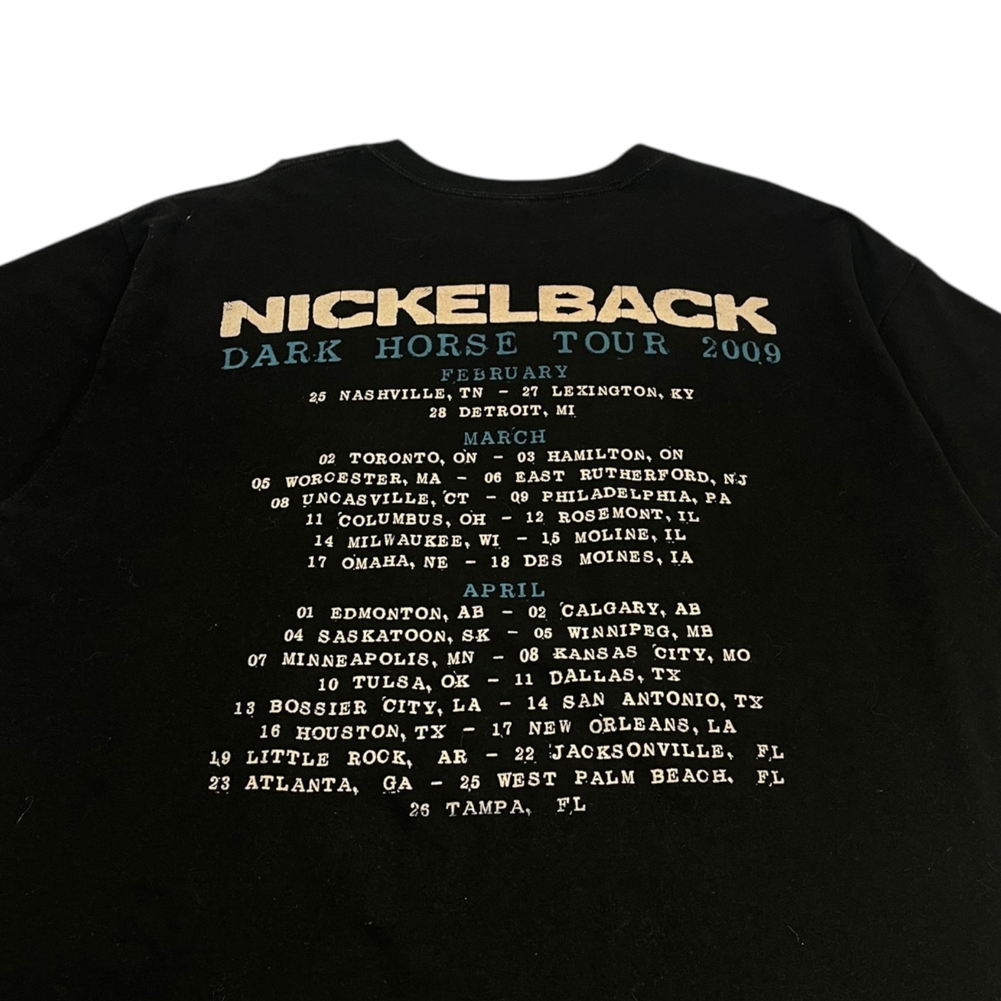 2009 Nickelback ‘Dark Horse Tour’ T-Shirt Black
