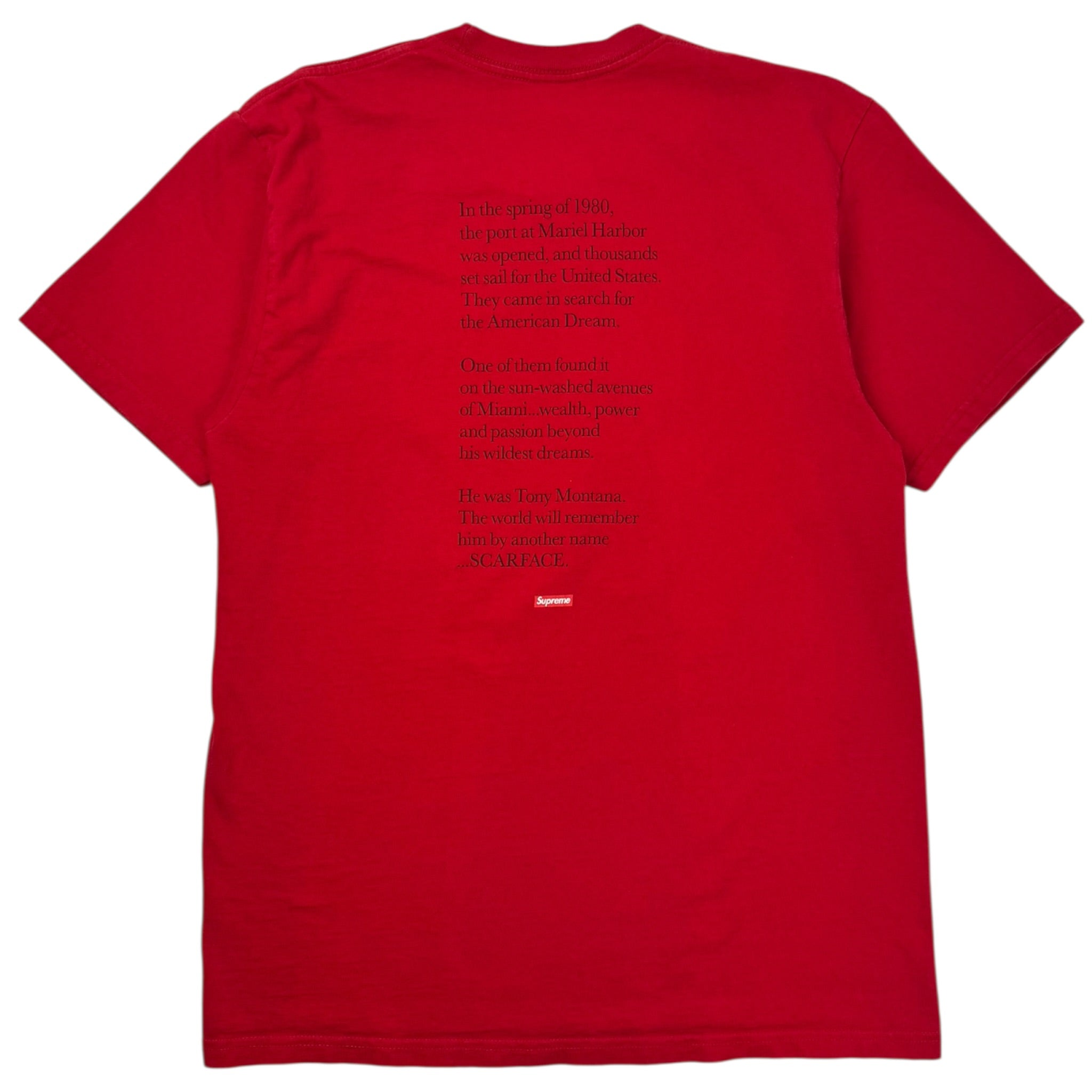 Supreme Scarface Shower Tee Red