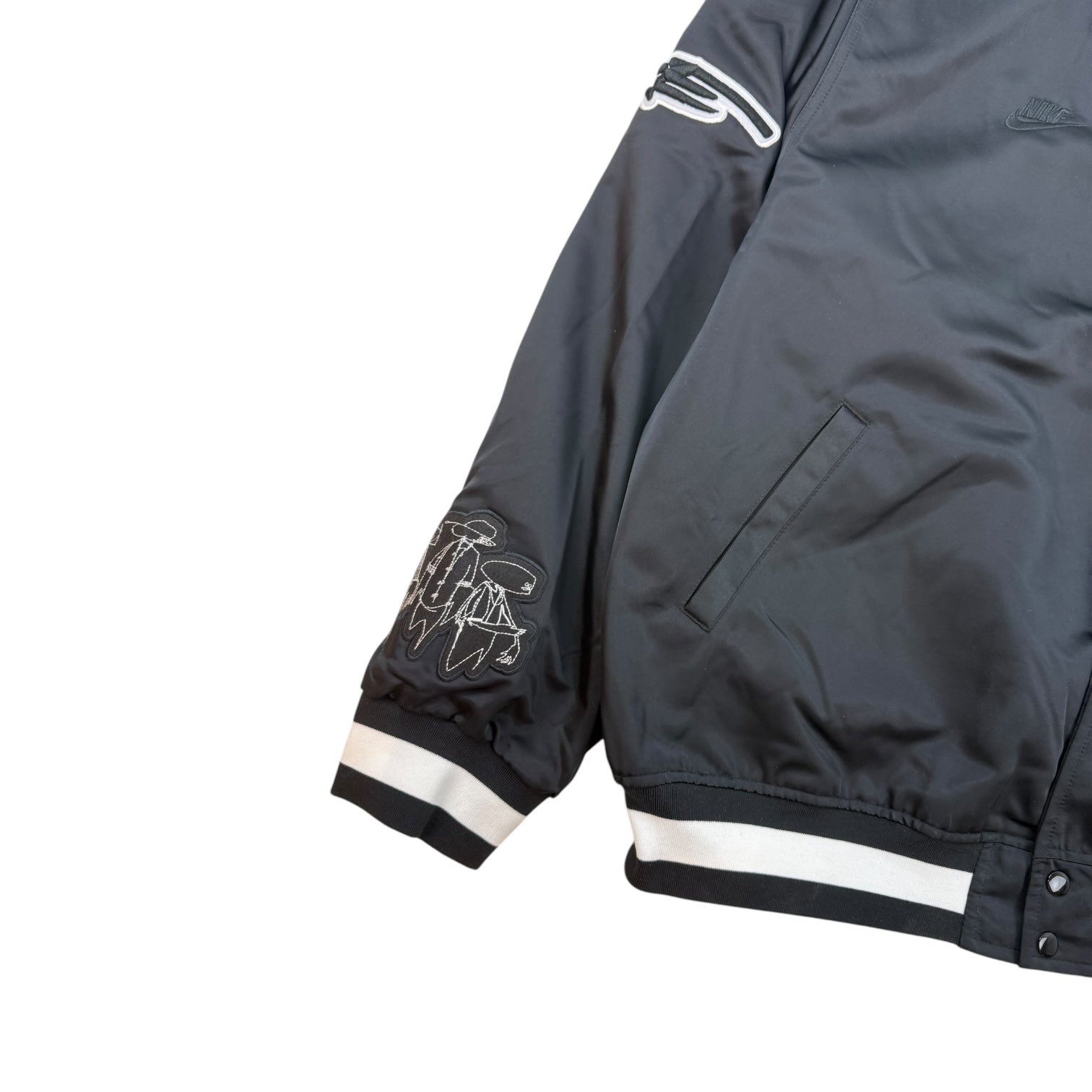 Nike x Futura Japan Exclusive Dugout Satin Jacket Black