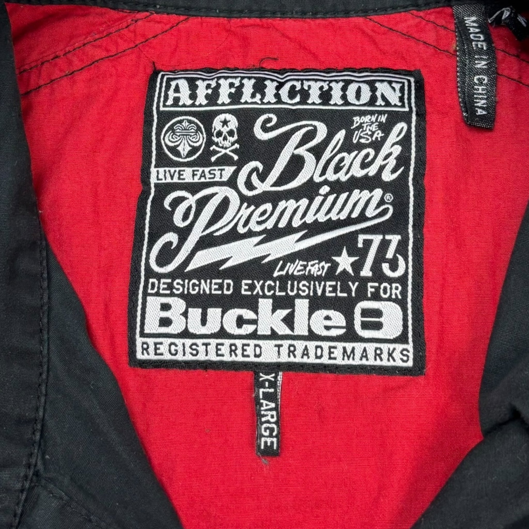 Vintage Y2K Affliction Button-Up T-Shirt
