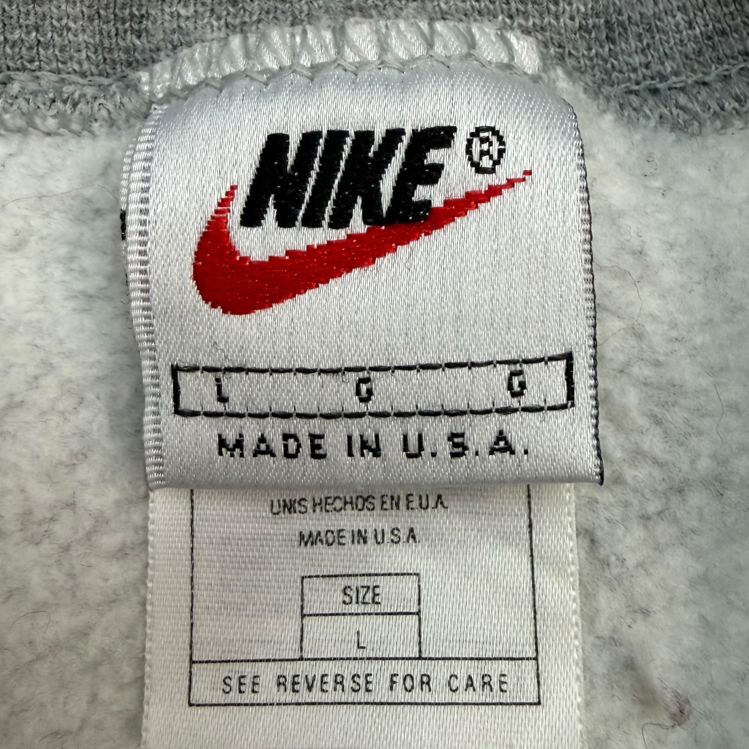 Vintage Nike Swoosh Crewneck Grey
