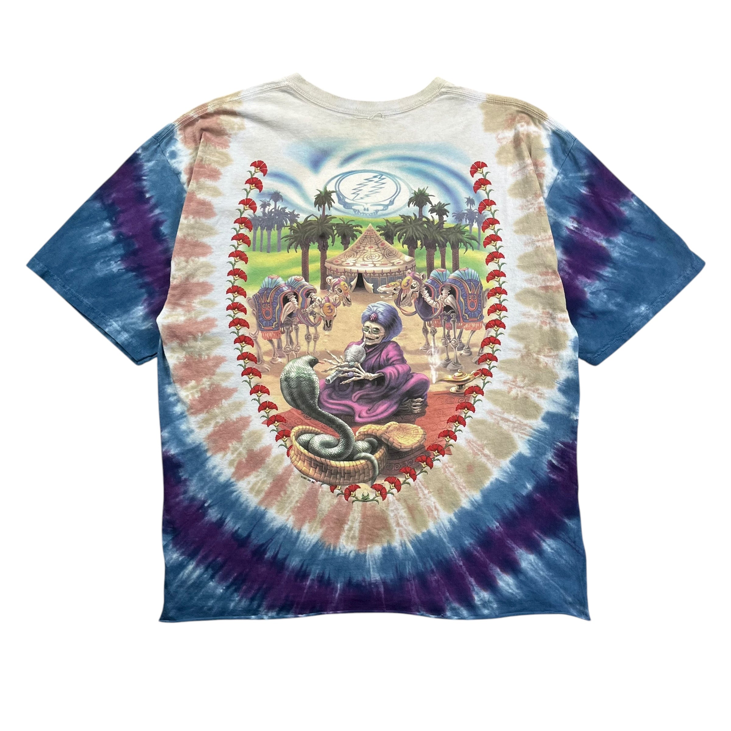 2001 Grateful Dead Tie Dye Tee Blue/Purple/White