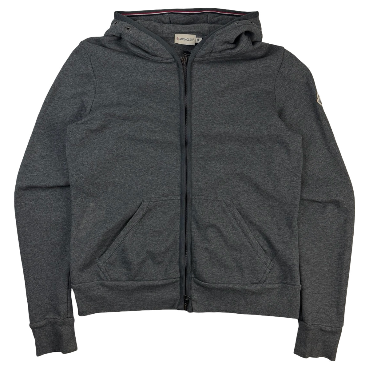 Moncler Maglia Cardigan Hoodie Grey