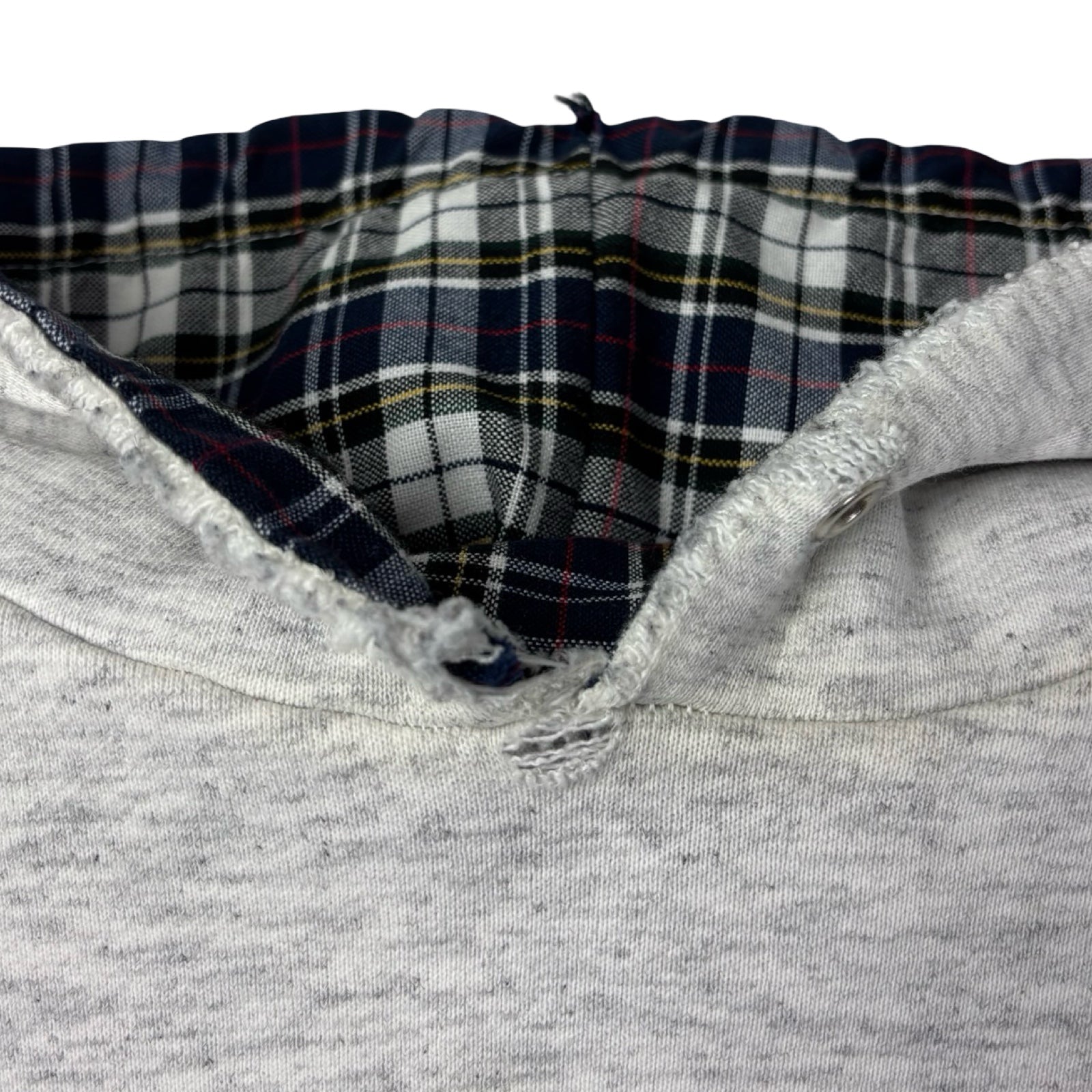 Vintage Nutmeg NBA Orlando Magic Plaid Pullover Hoodie Grey