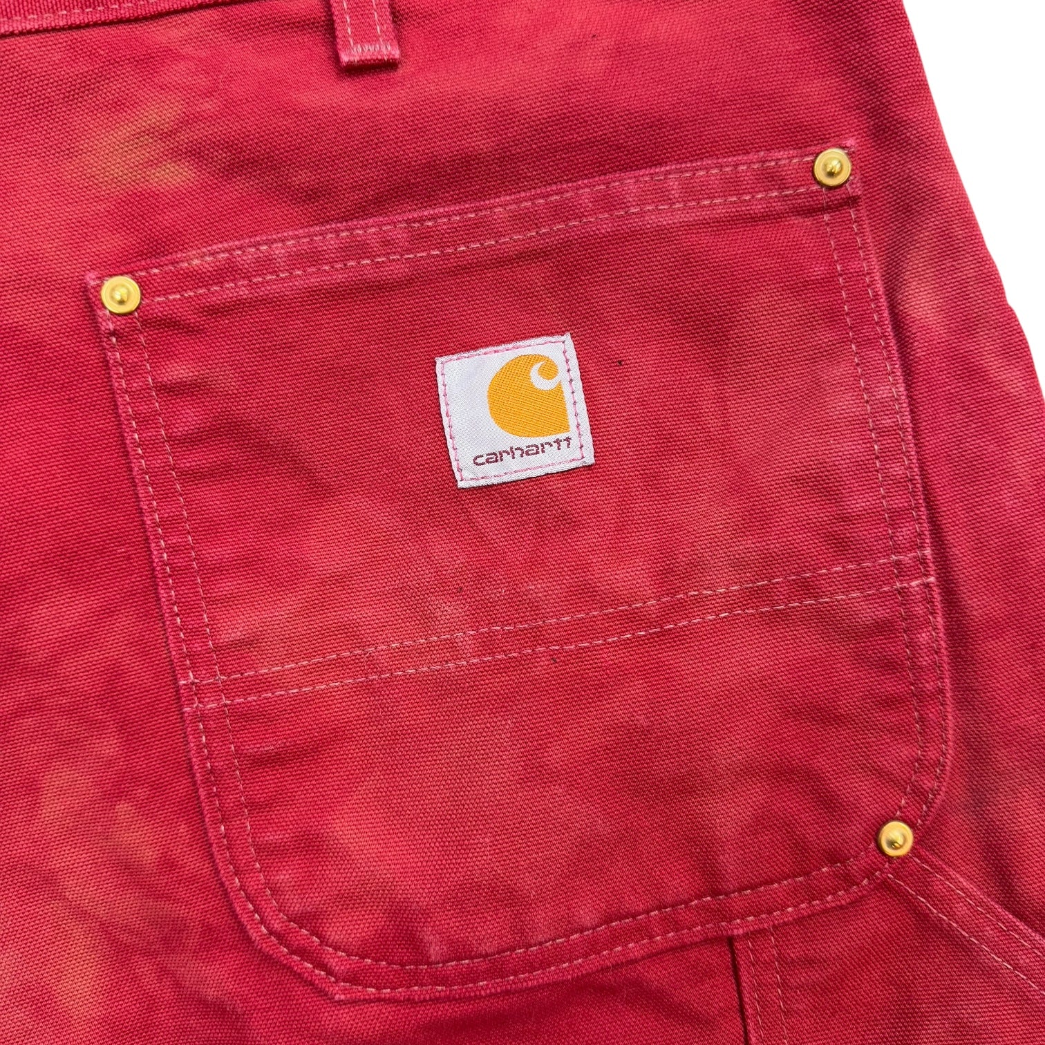 Vintage Carhartt Double Knee Pants Red Dye