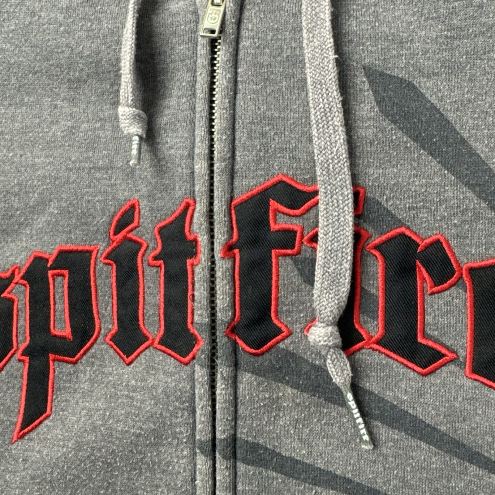 Vintage Y2K Spitfire Spellout Zip Up Hoodie