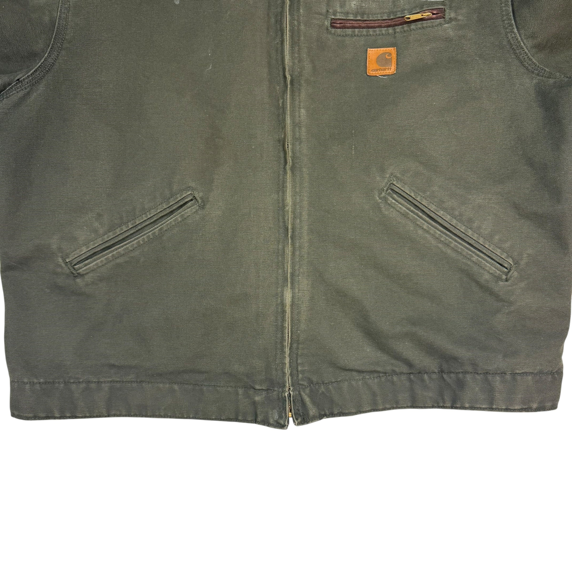 Vintage Carhartt Blanket Lined Detroit Jacket Green