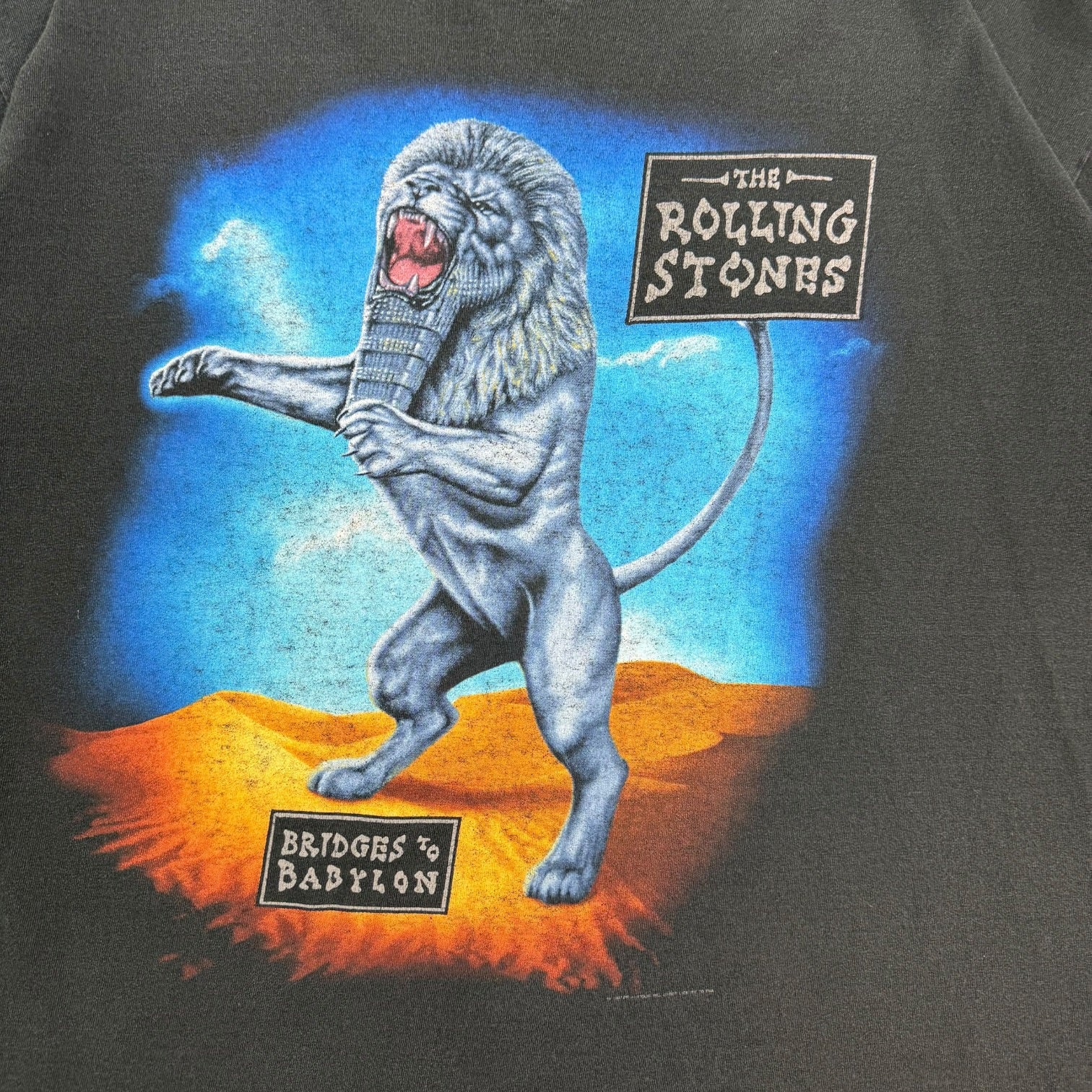 1998 The Rolling Stones Bridges To Babylon World Tour Tee Black
