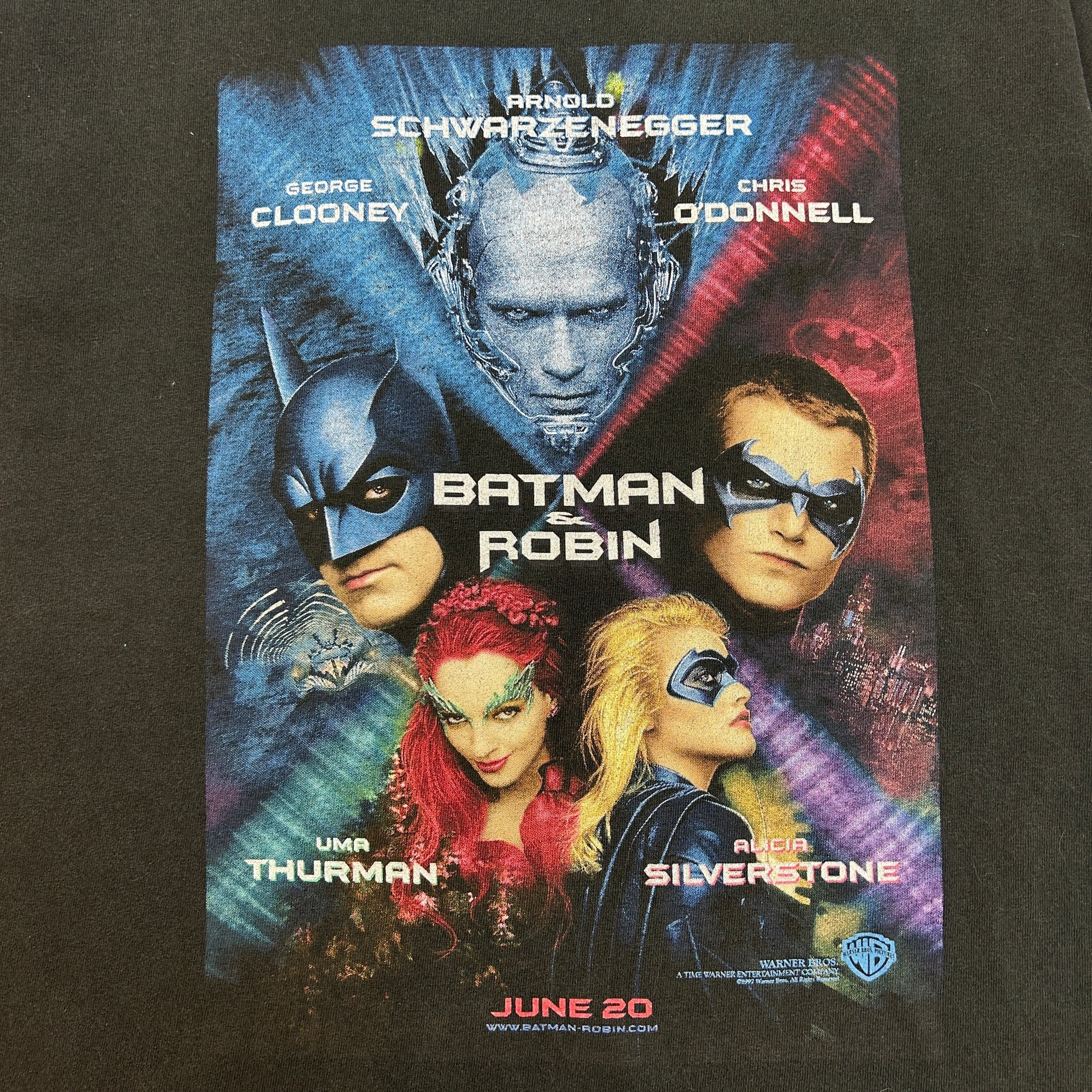 1997 Batman & Robin Movie Promo Tee