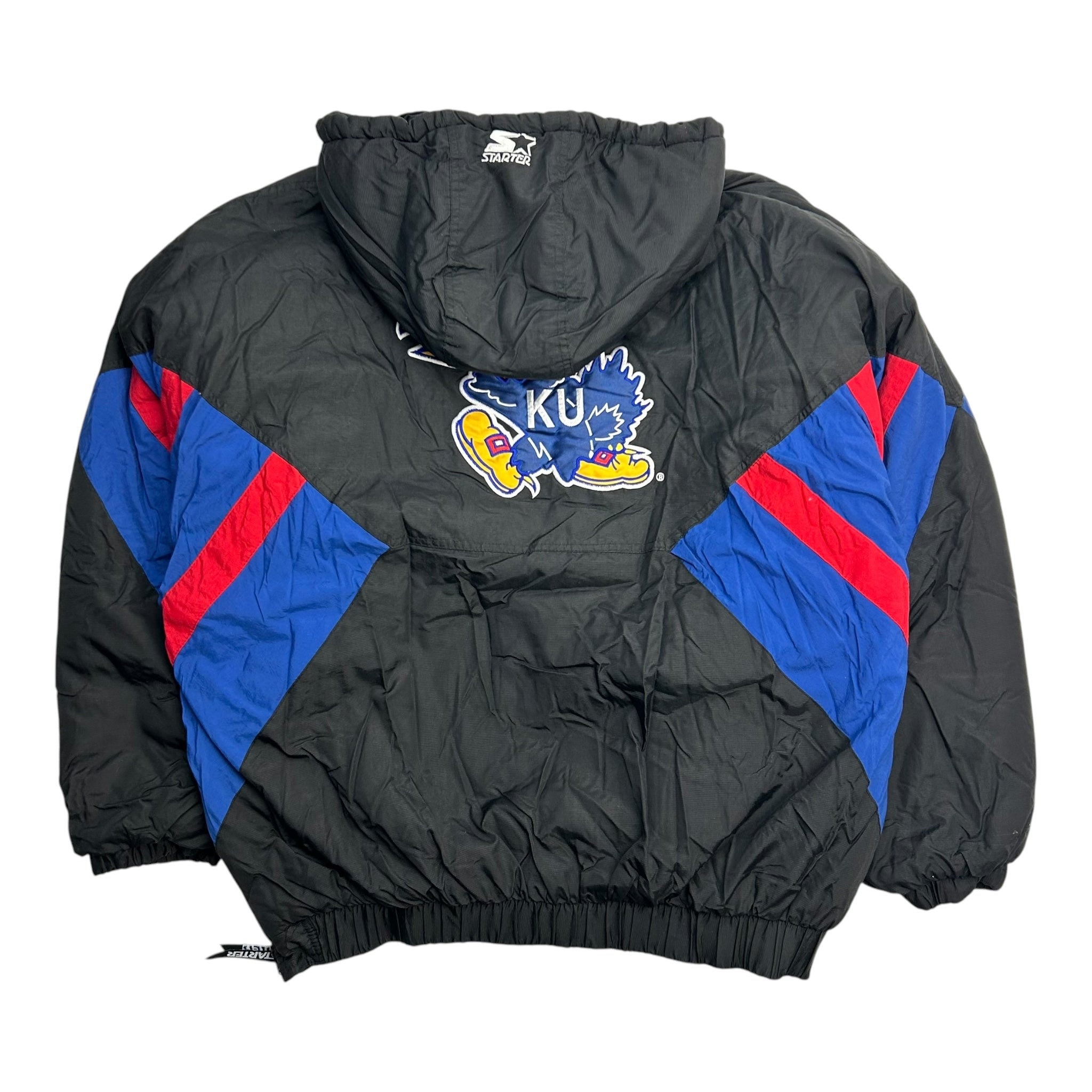 Vintage Starter Kansas University Jay Hawks Quarter Zip