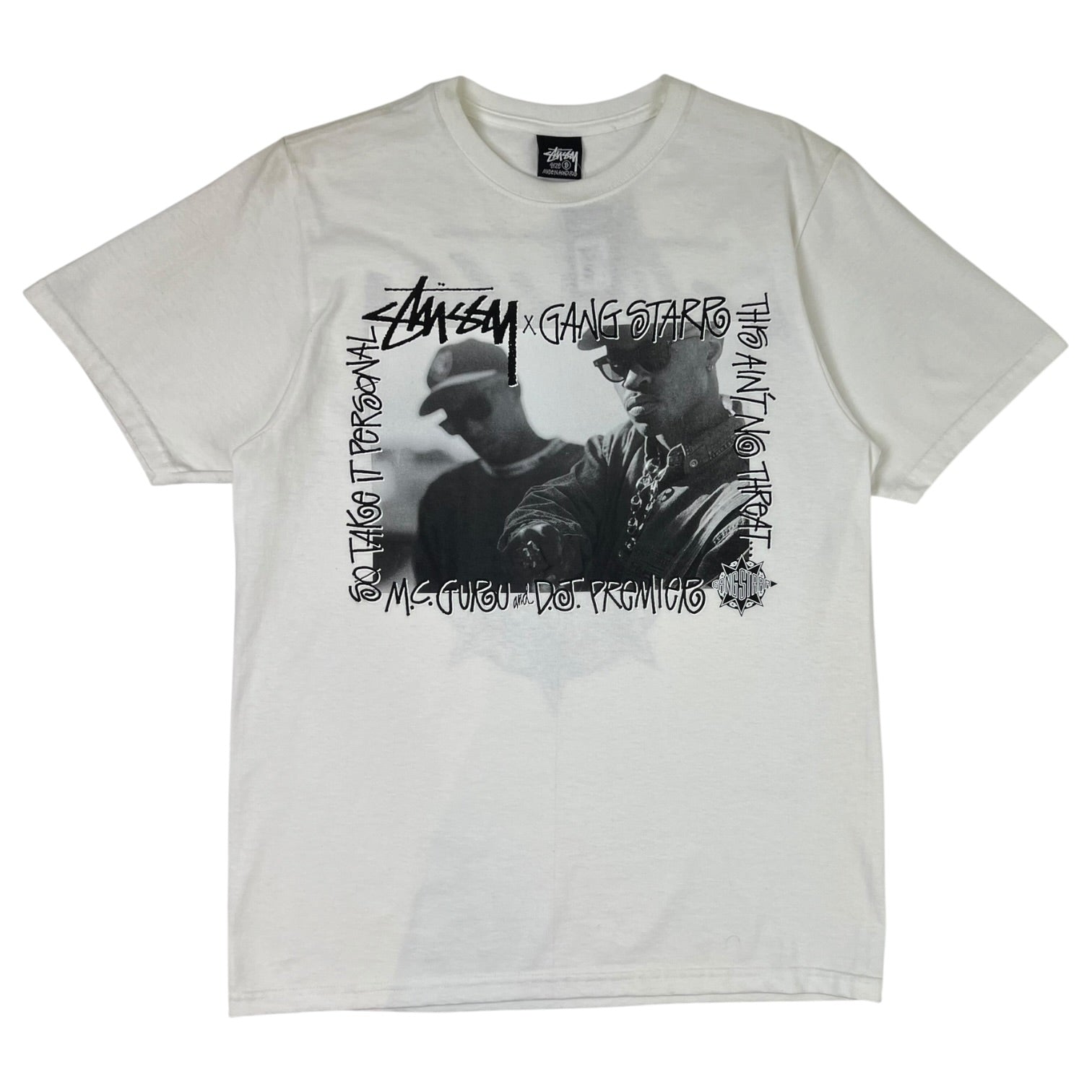Stussy x Gang Starr “Take It Personal” T-Shirt White