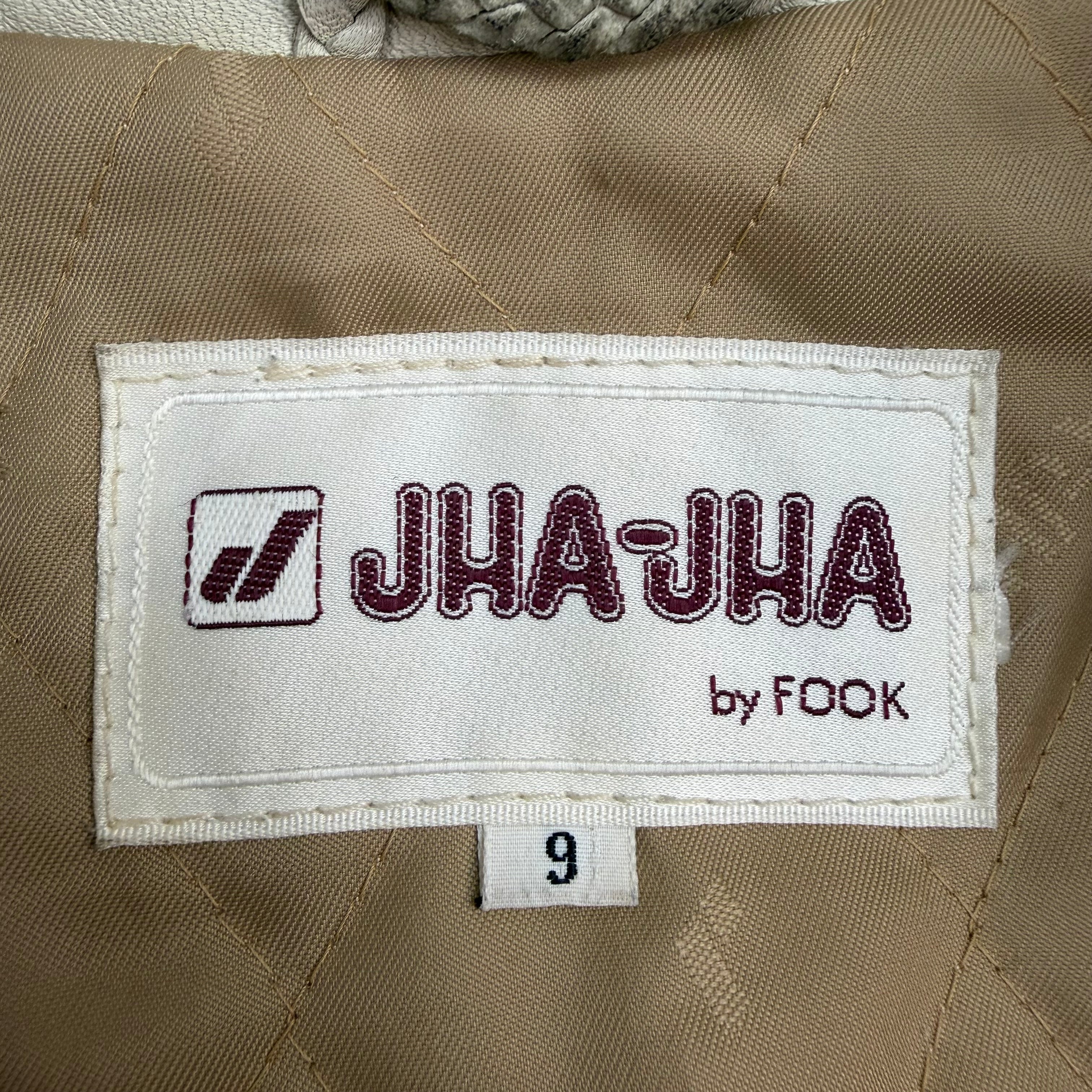 (W) Vintage Fur Trimmed Leather Jacket White