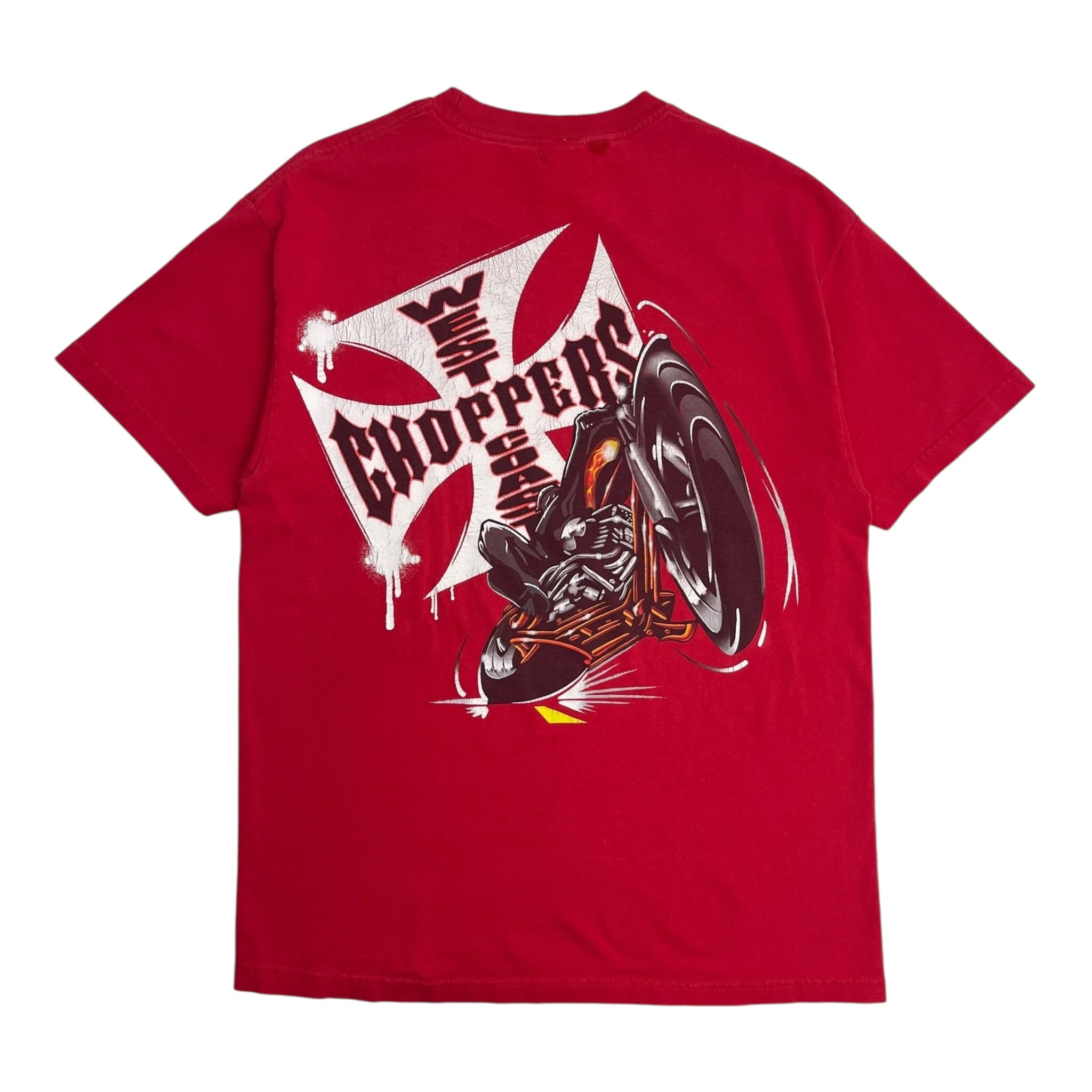 Vintage Y2K West Coast Choppers T-Shirt Red