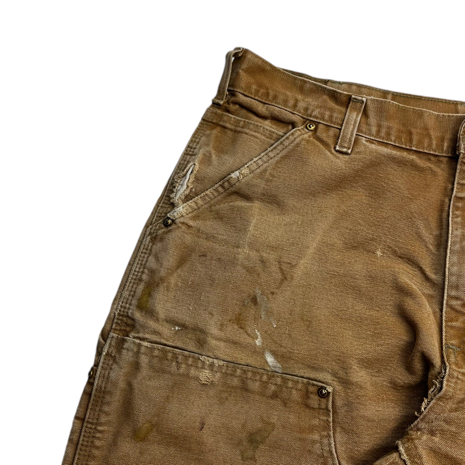 Vintage Carhartt Double Knee Distressed Tan