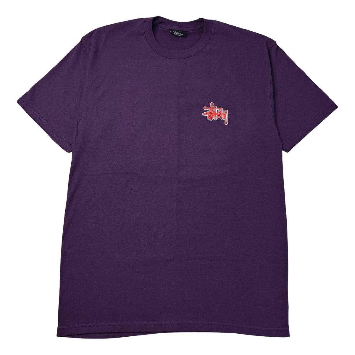 Stussy World Tour Checkered Tee Purple